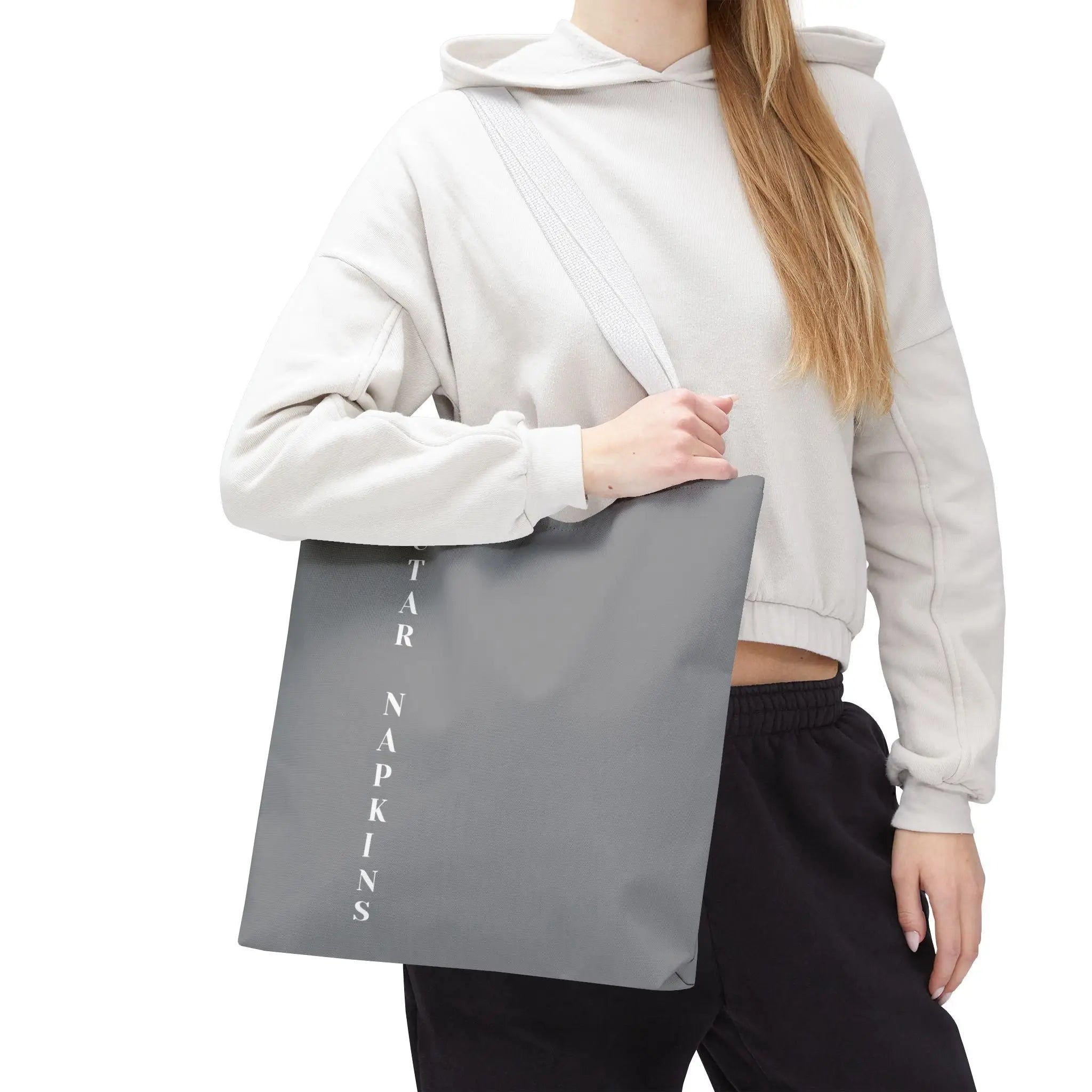 Nectar Napkins Brand Gray Tote Bag
