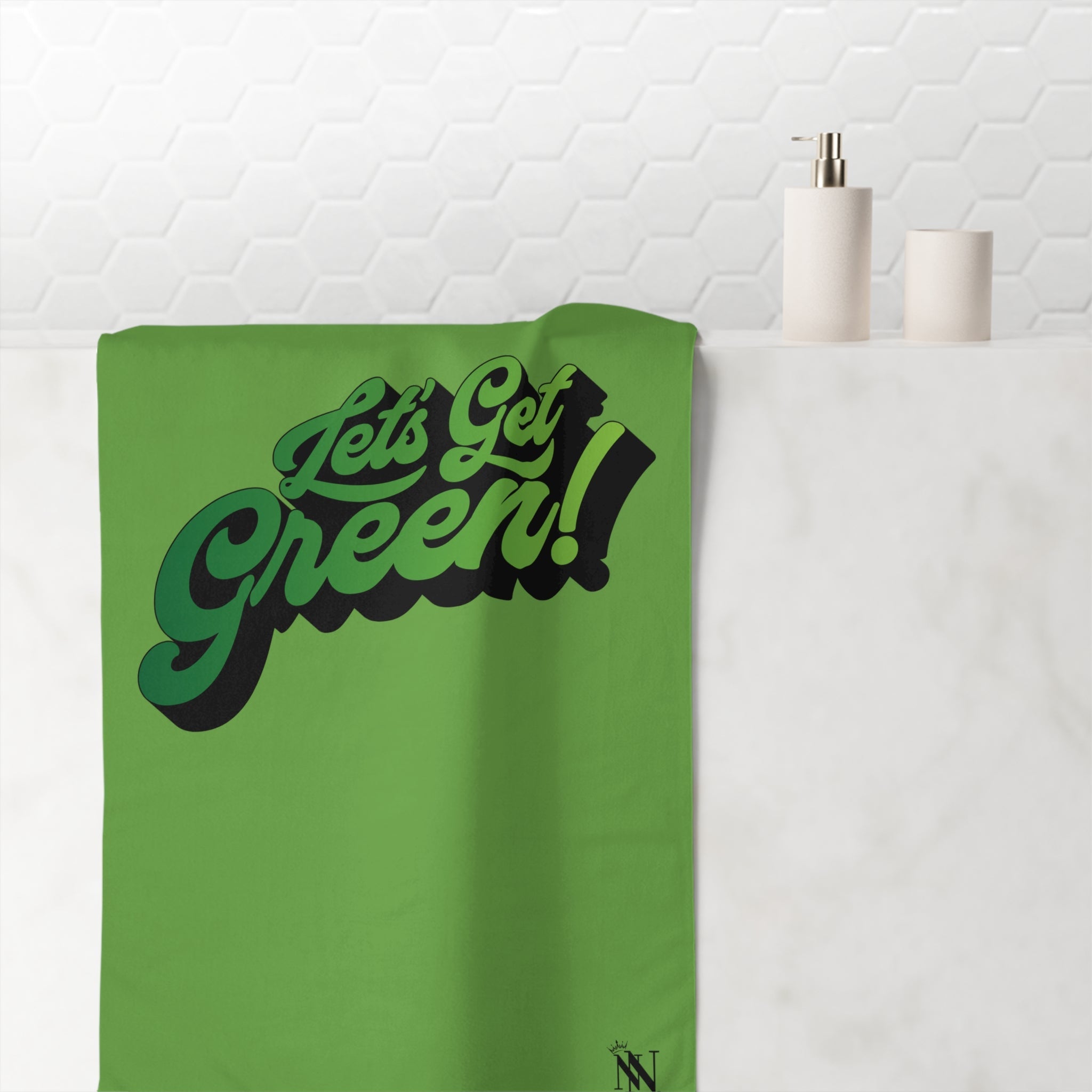Let’s Get Green | Mix & Match Naughty XL Fun-Flirty Lovers’ Towels