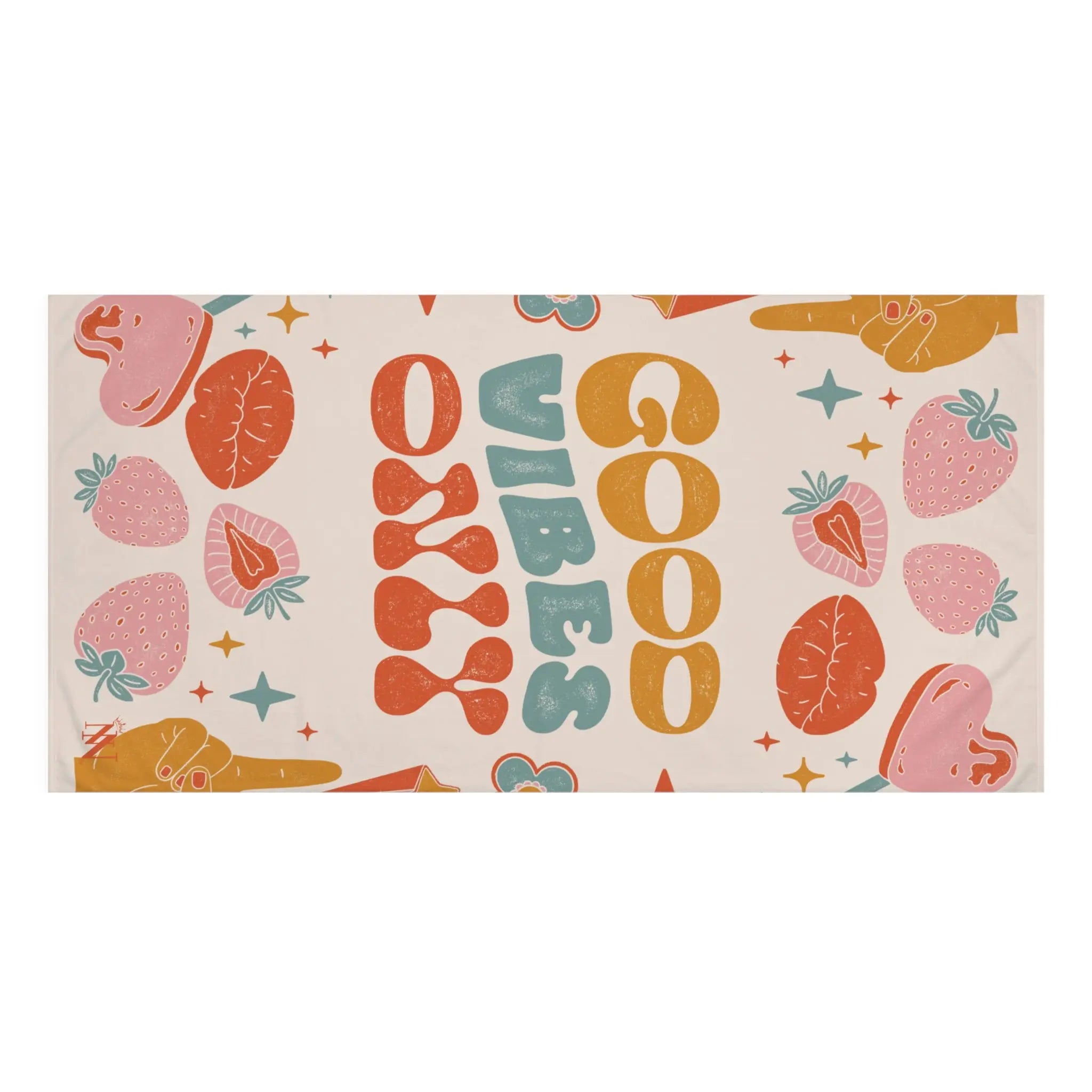 Vintage Boho Good Vibes Only | Mix & Match XL Fun-Flirty Lovers’ Towels