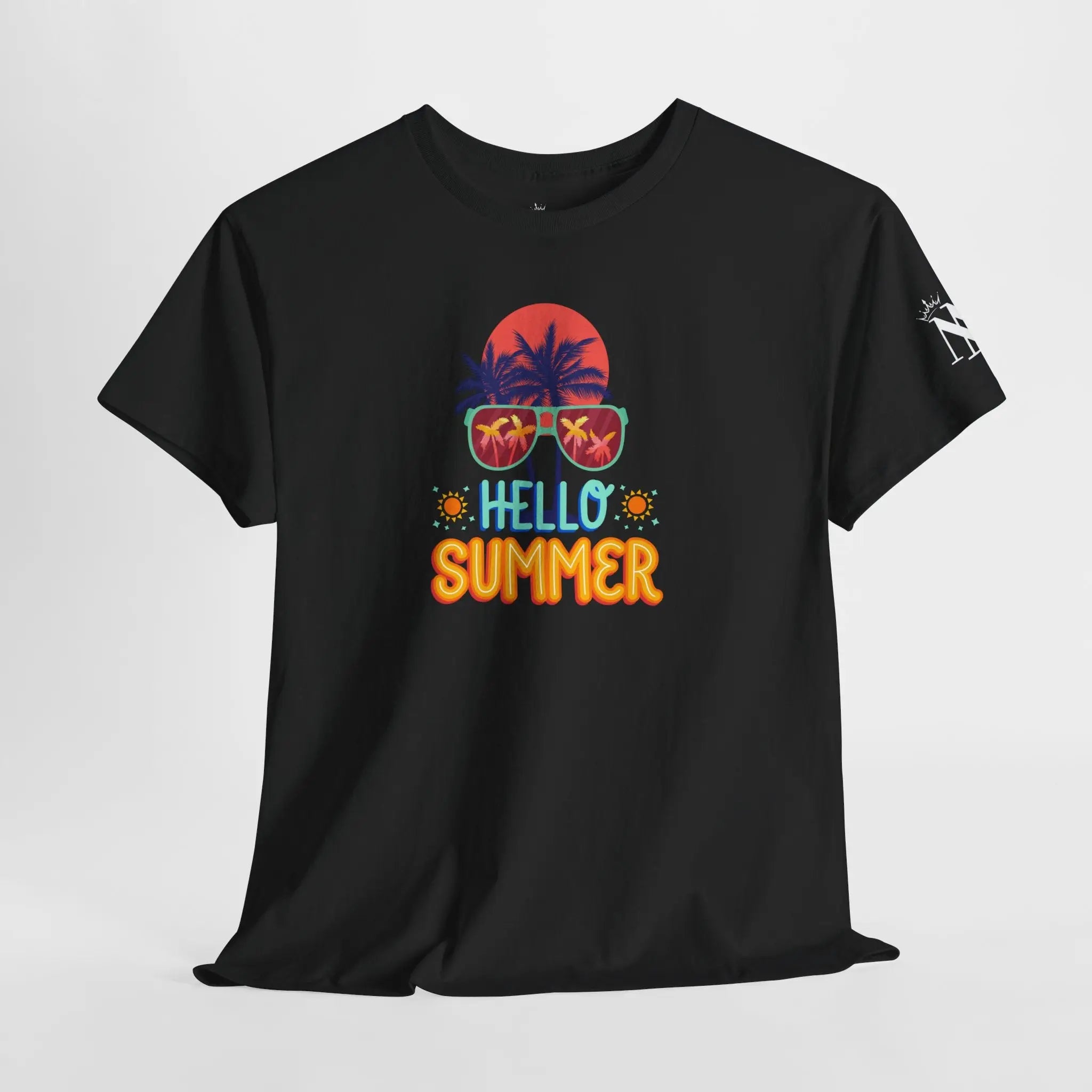 Hello Summer Tropical Sunglasses Cotton T-Shirt