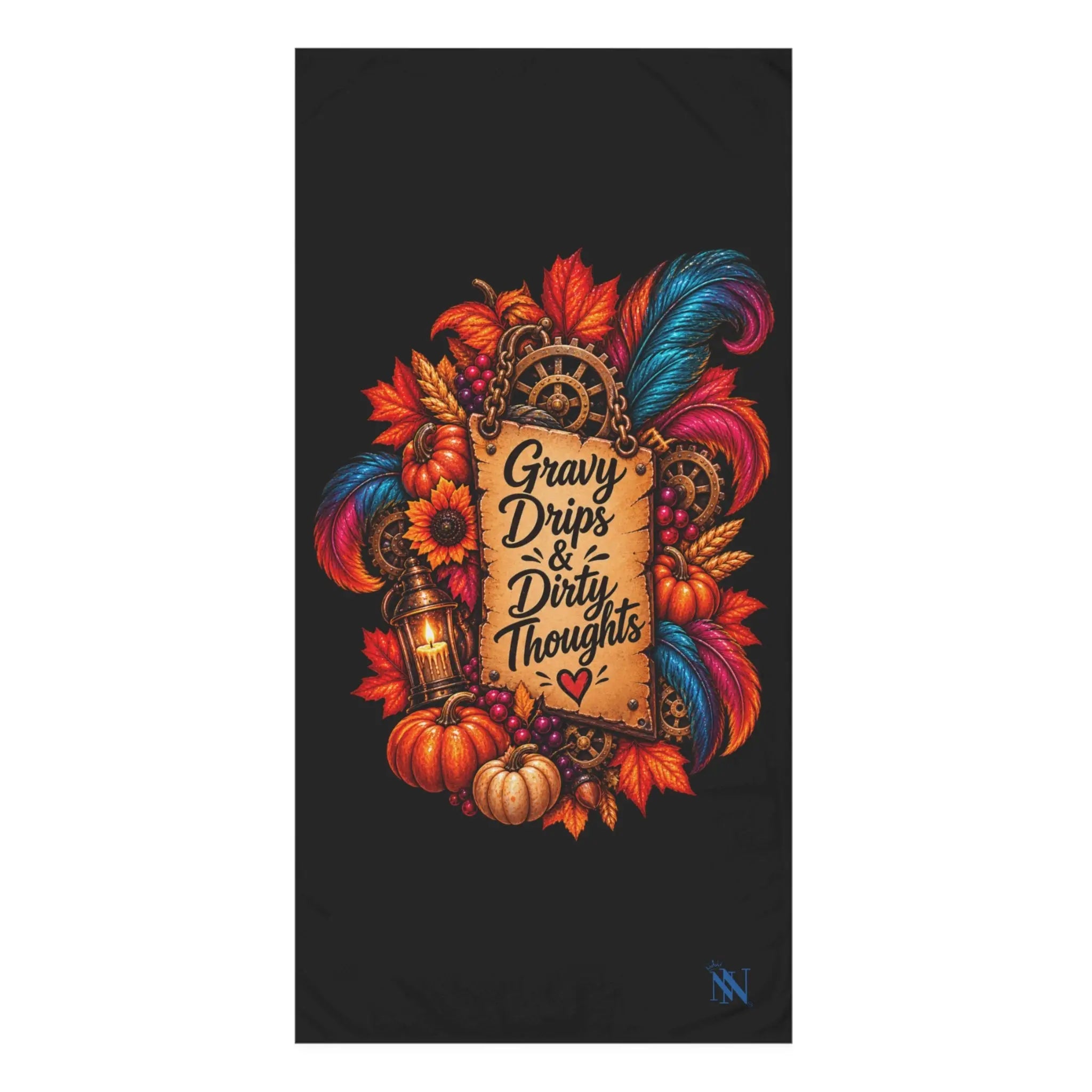 Gravy Drips & Dirty Thoughts Thanksgiving | Nectar Napkins XL Fun-Flirty Lovers’ Towels
