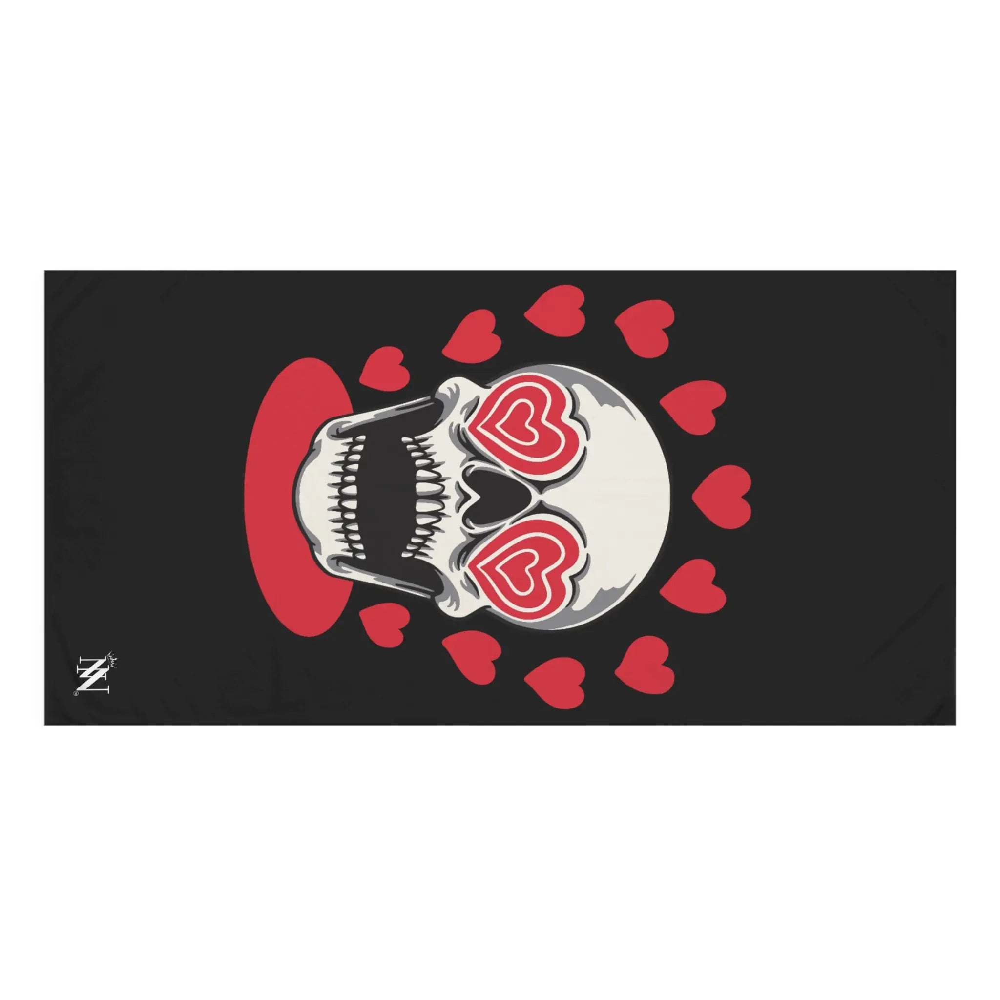 Seeing Hearts Skull Anal Sex Towel