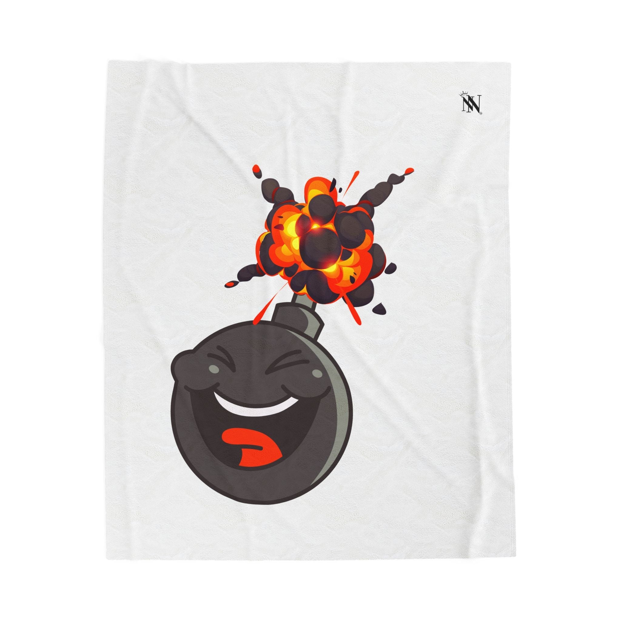 Going to Explode Pop Emoji | Mix & Match Velveteen Fun-Flirty Lovers’ Blankets