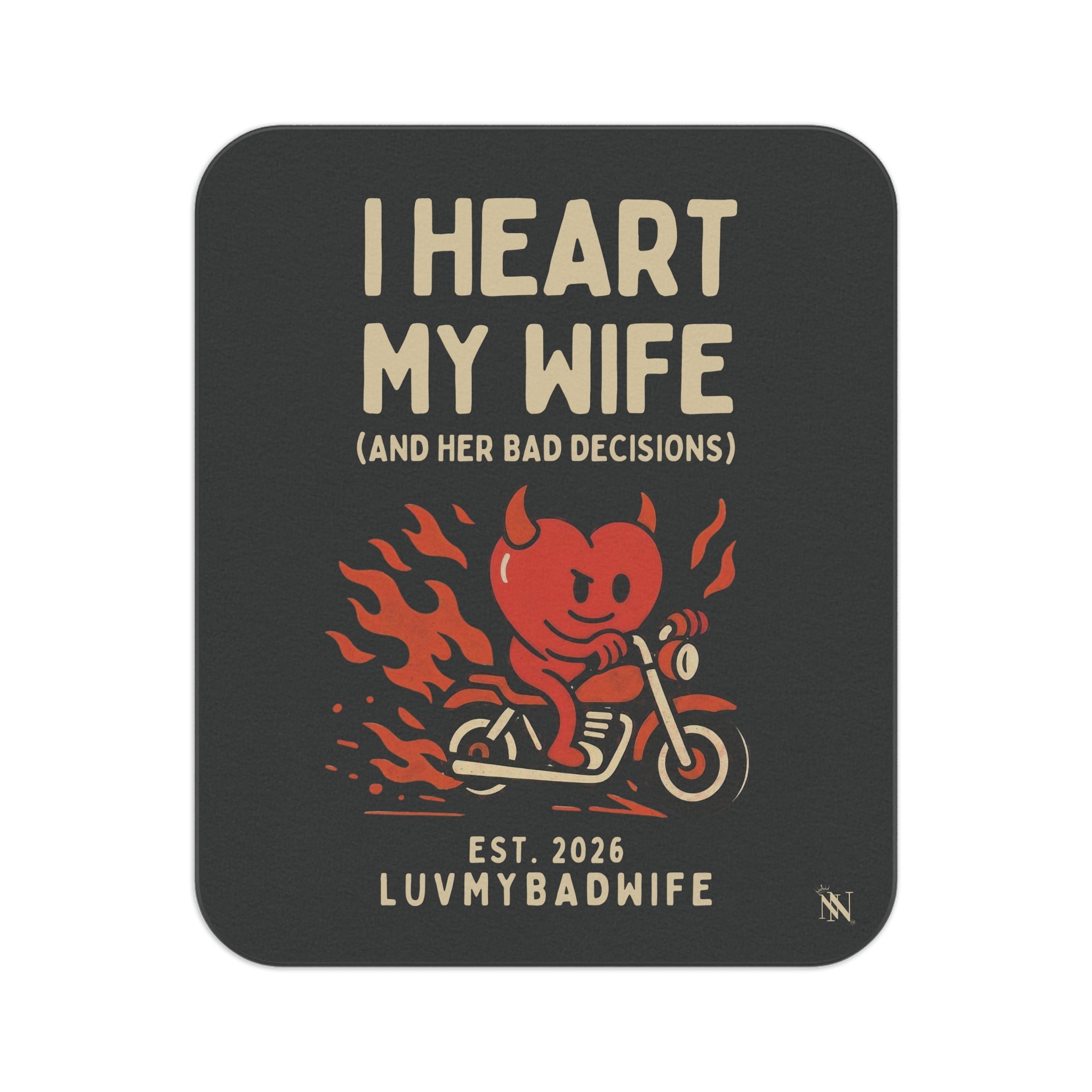 I Heart My Wife | Mix Match Fun-Flirty Lovers’ Water-Resistant Blankets