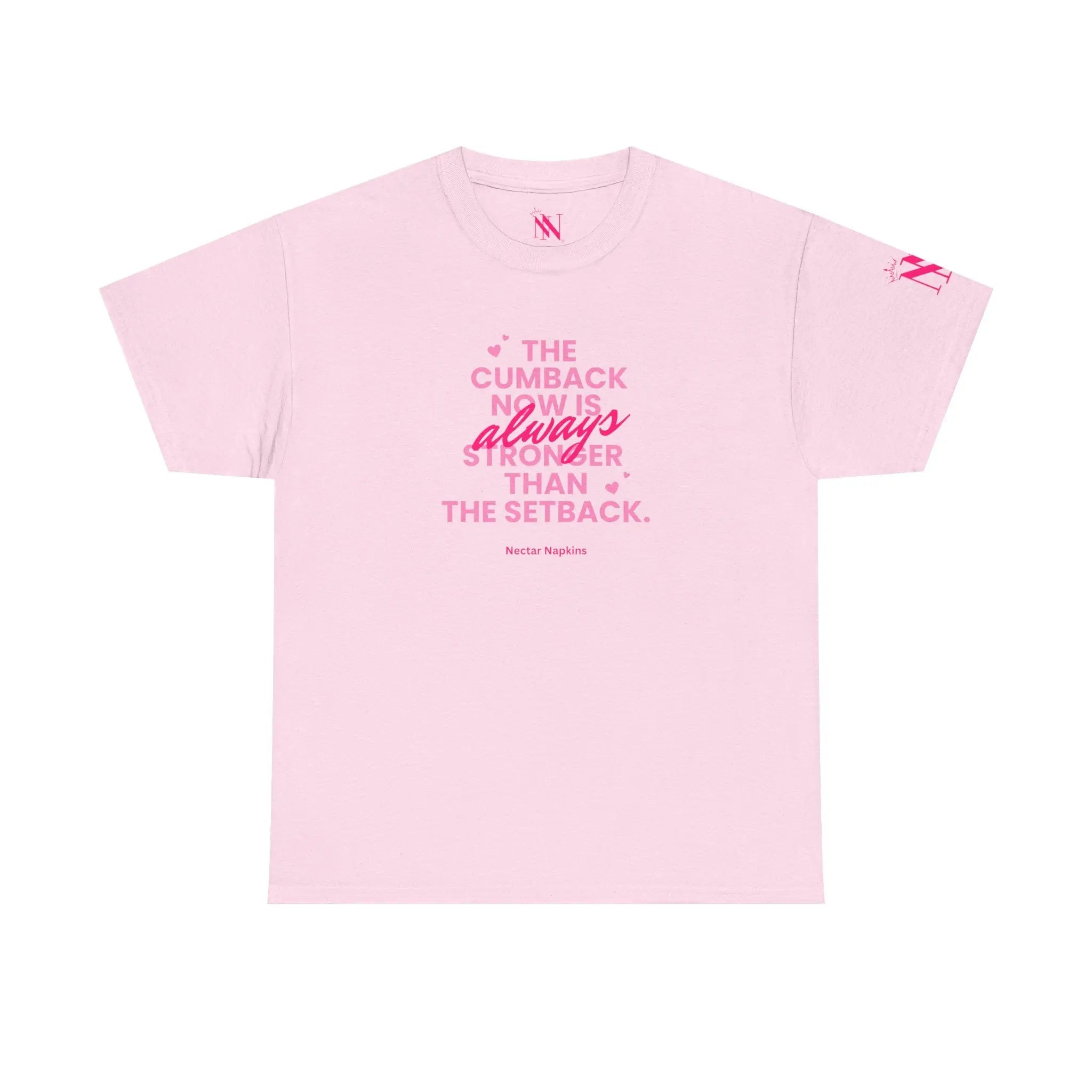 The Cumback Now is Always Stonger Romantic Couples Sex Gifts 100% Cotton T-Shirt