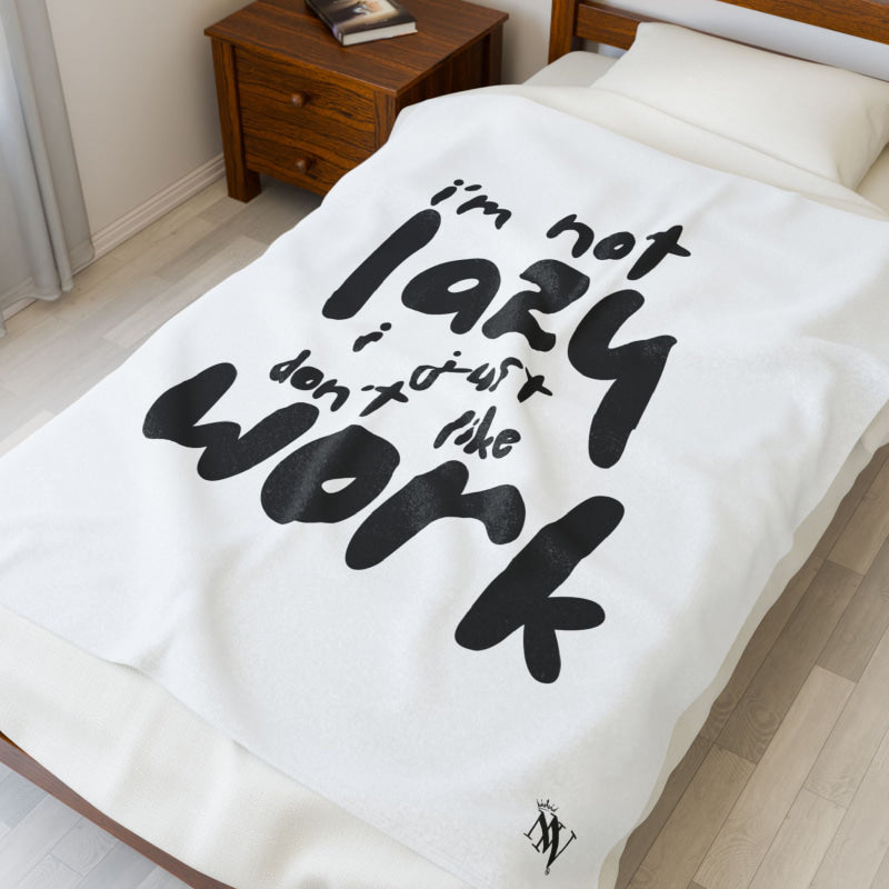 I’m Not Lazy | Mix & Match Soft Fun-Flirty Lovers’ Blankets