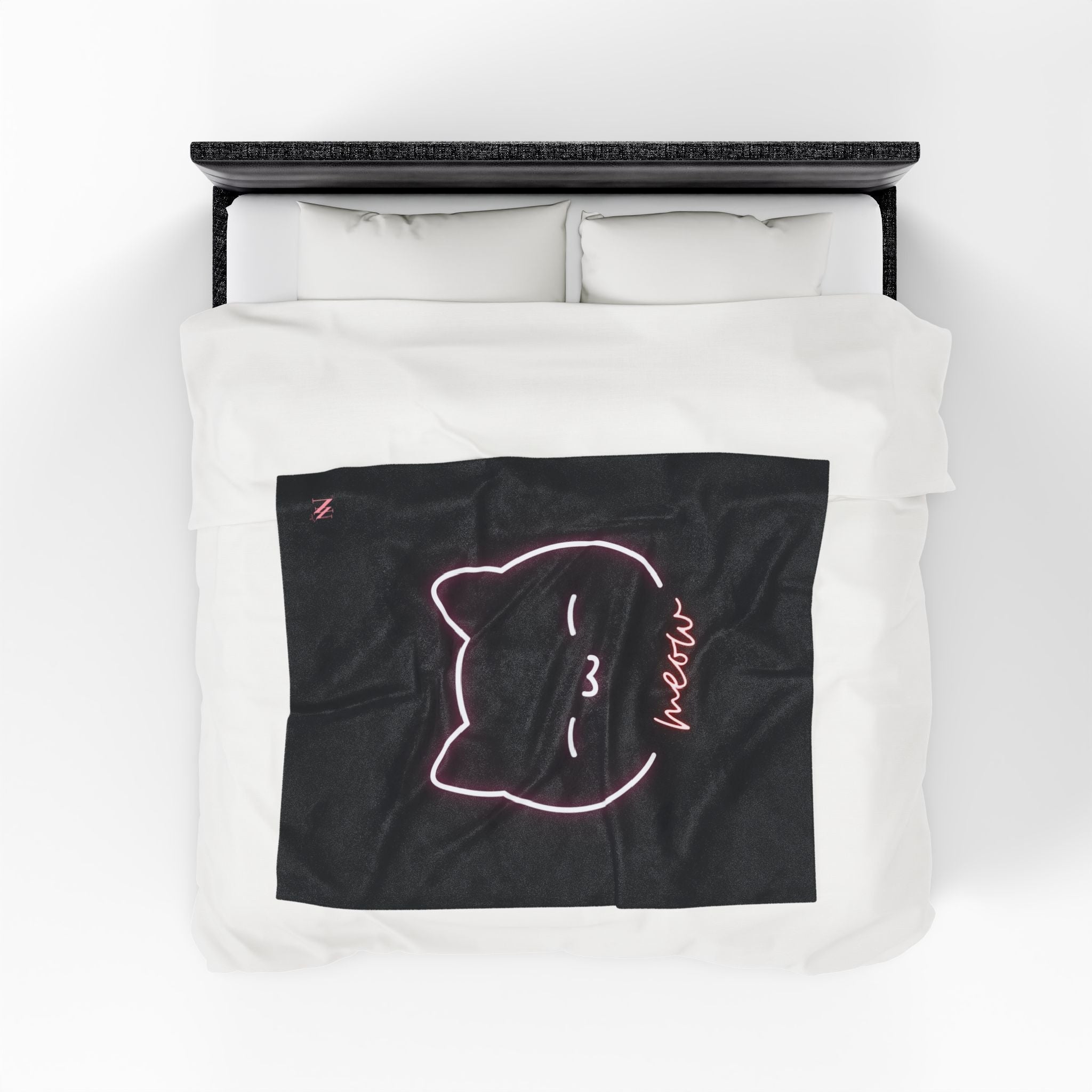 Meow Kitty Neon | Mix & Match Soft Fun-Flirty Lovers’ Blankets