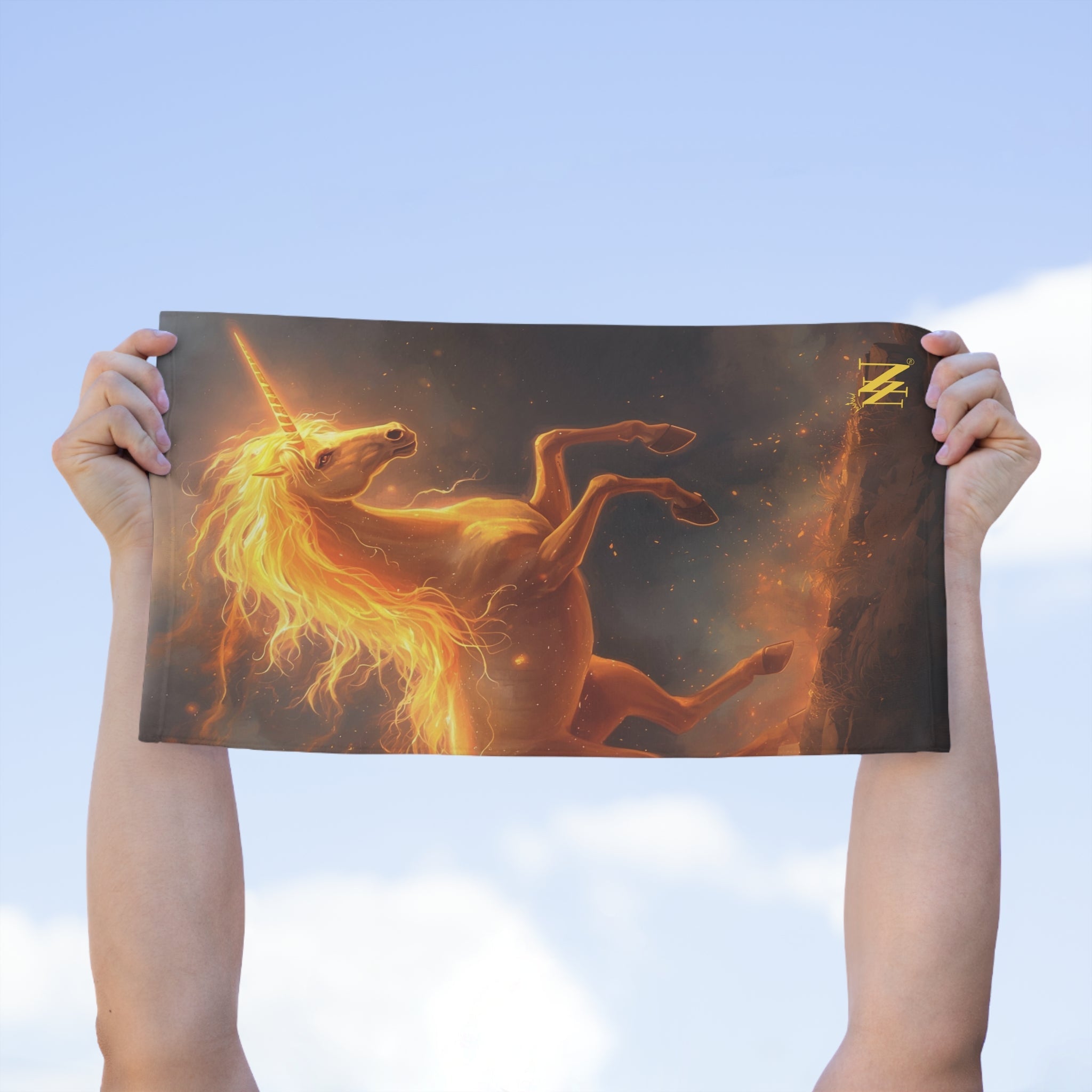 Fire Storm Unicorn | Mix & Match Soft Fun-Flirty Lovers’ Towels