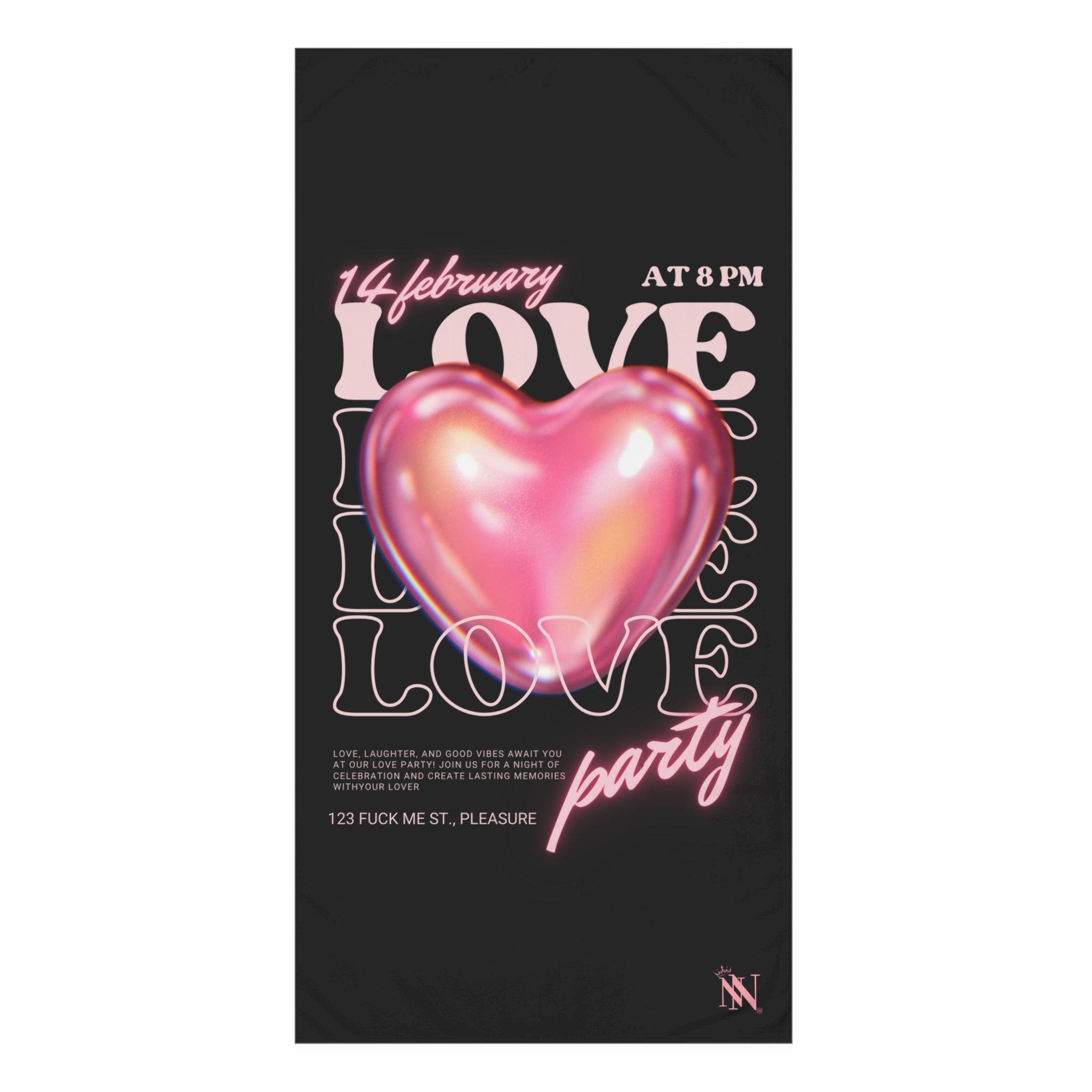 Love Party | Mix & Match Naughty XL Fun-Flirty Lovers’ Towels