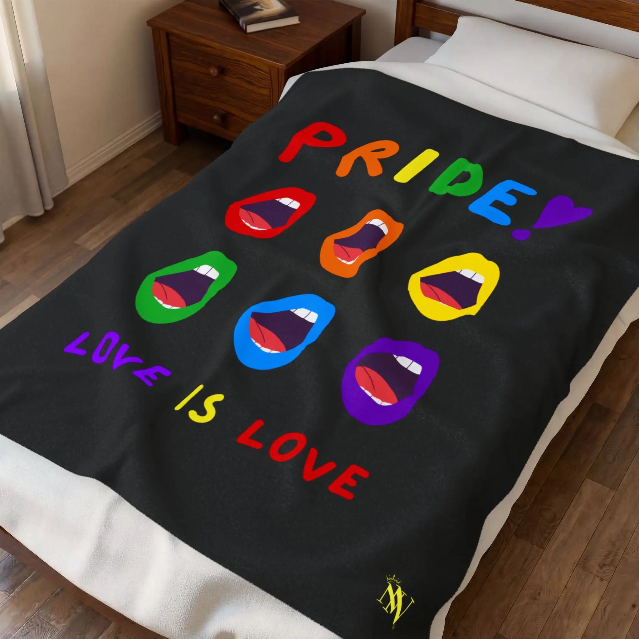 Screaming Pride Love is Love | Nectar Napkins Fun-Flirty Lovers’ Blankets