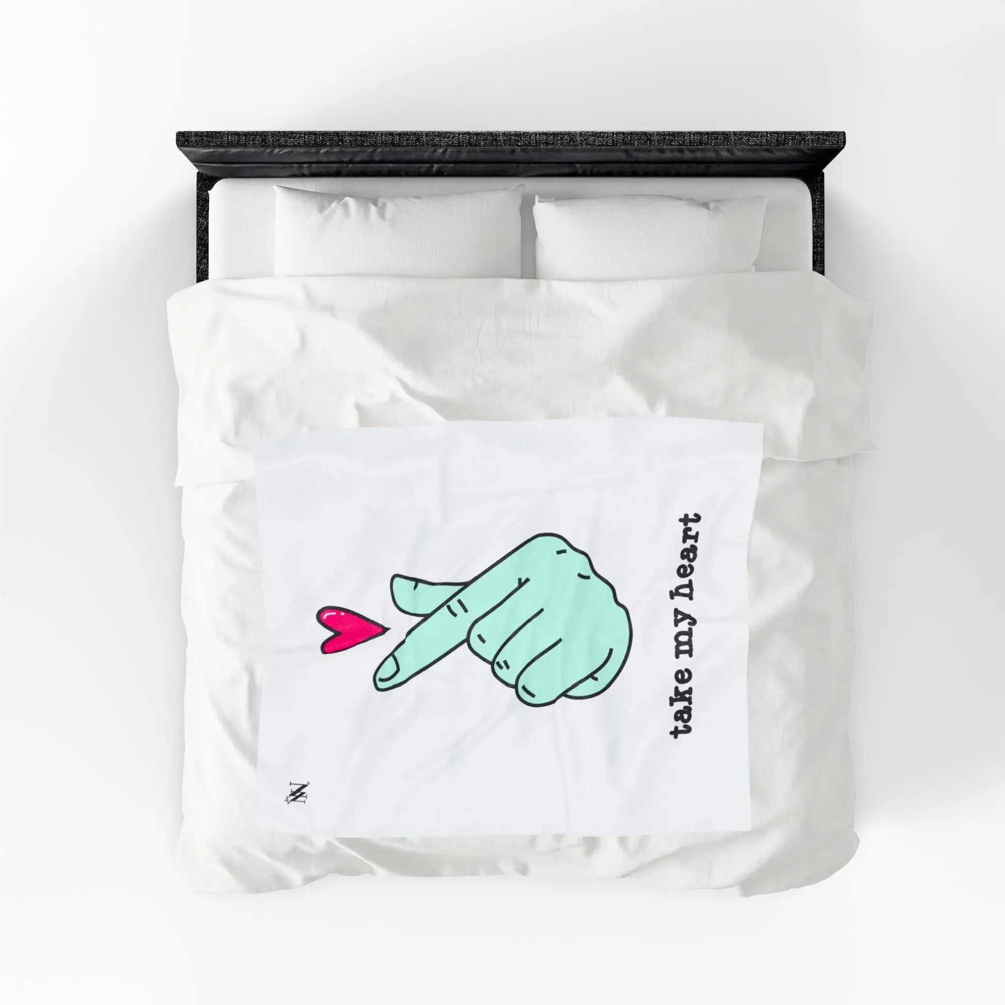 Take My Heart | Nectar Napkins Fun-Flirty Lovers’ Blankets