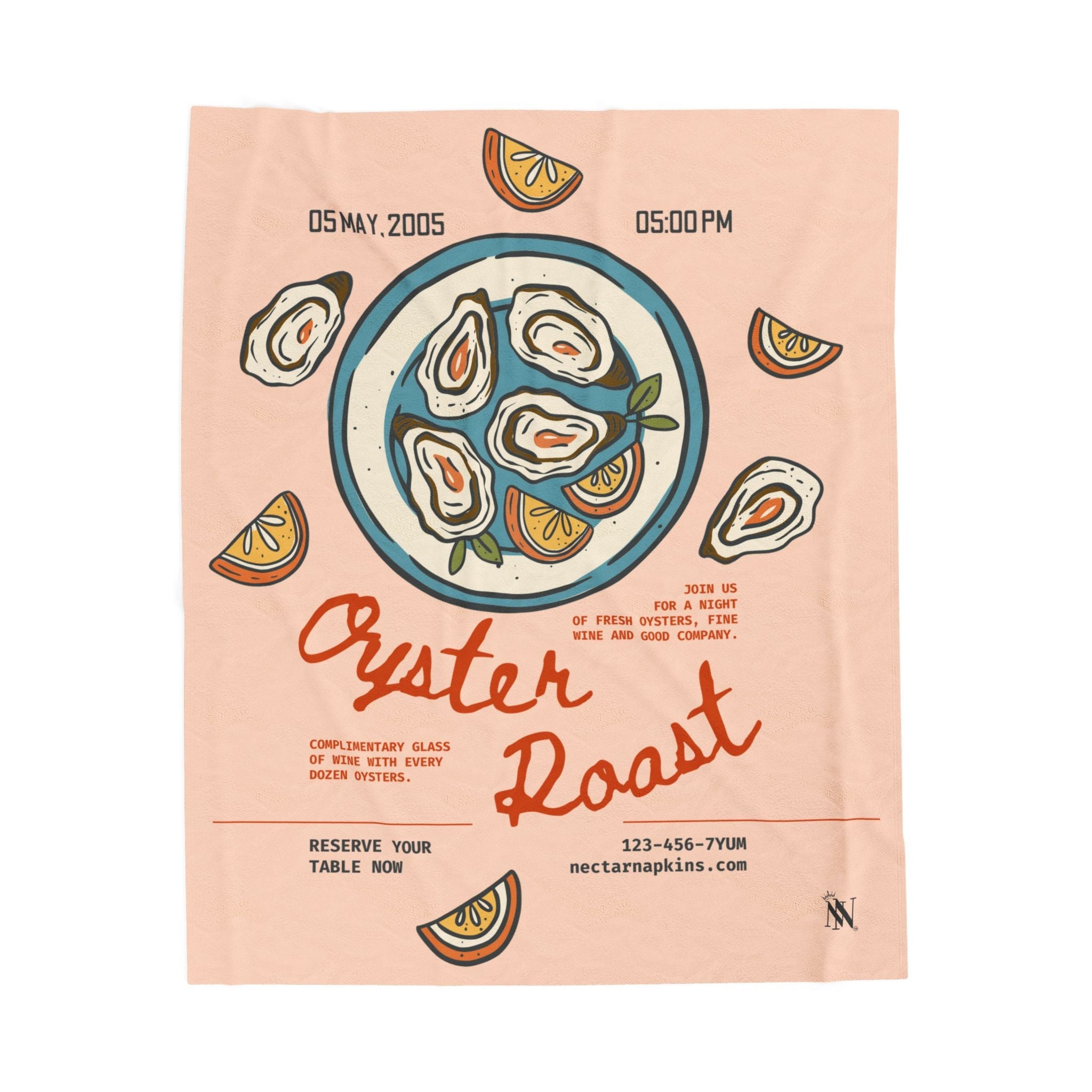 Oyster Roast | Mix & Match Velveteen Fun-Flirty Lovers’ Blankets