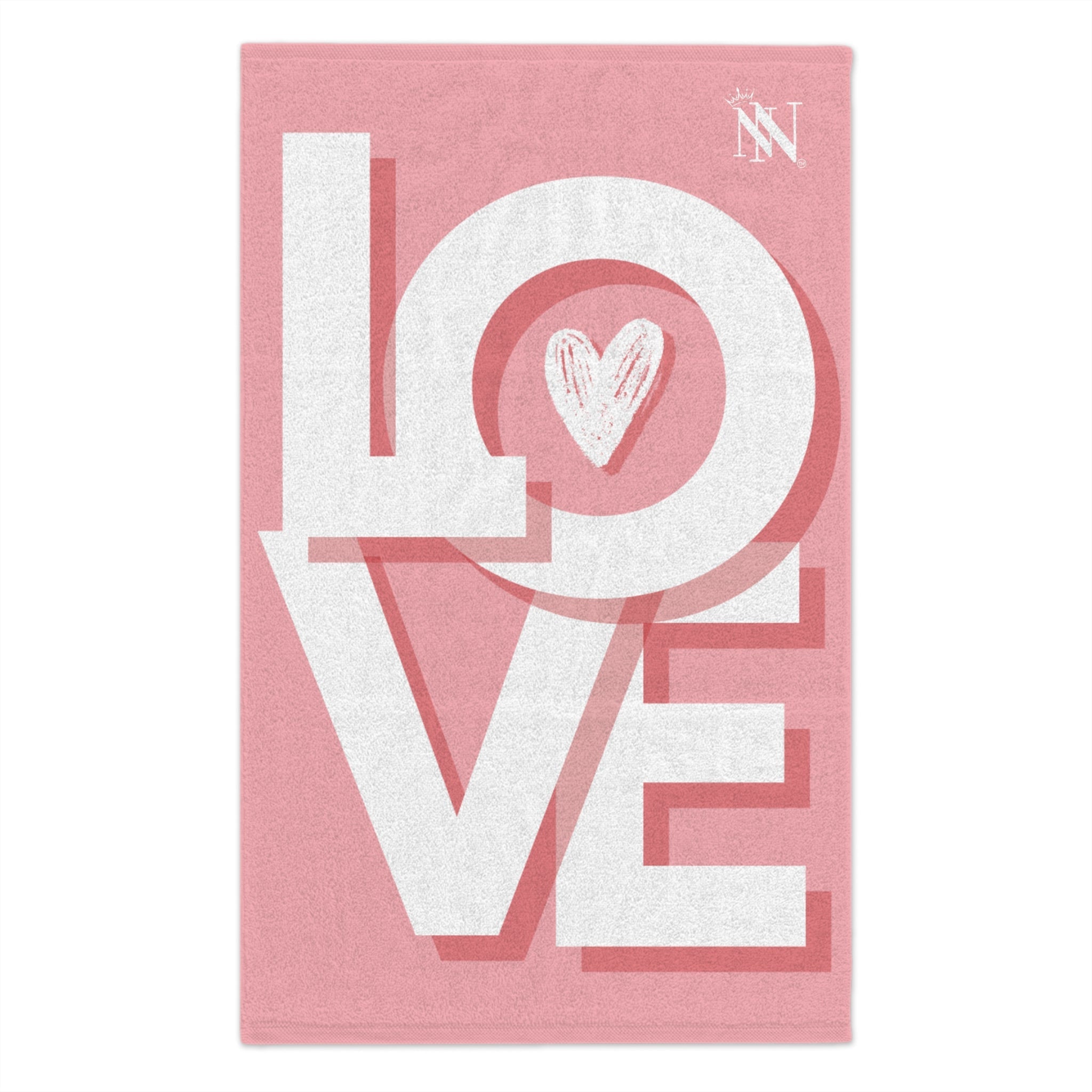 Block Letter Love Heart Sex Towel