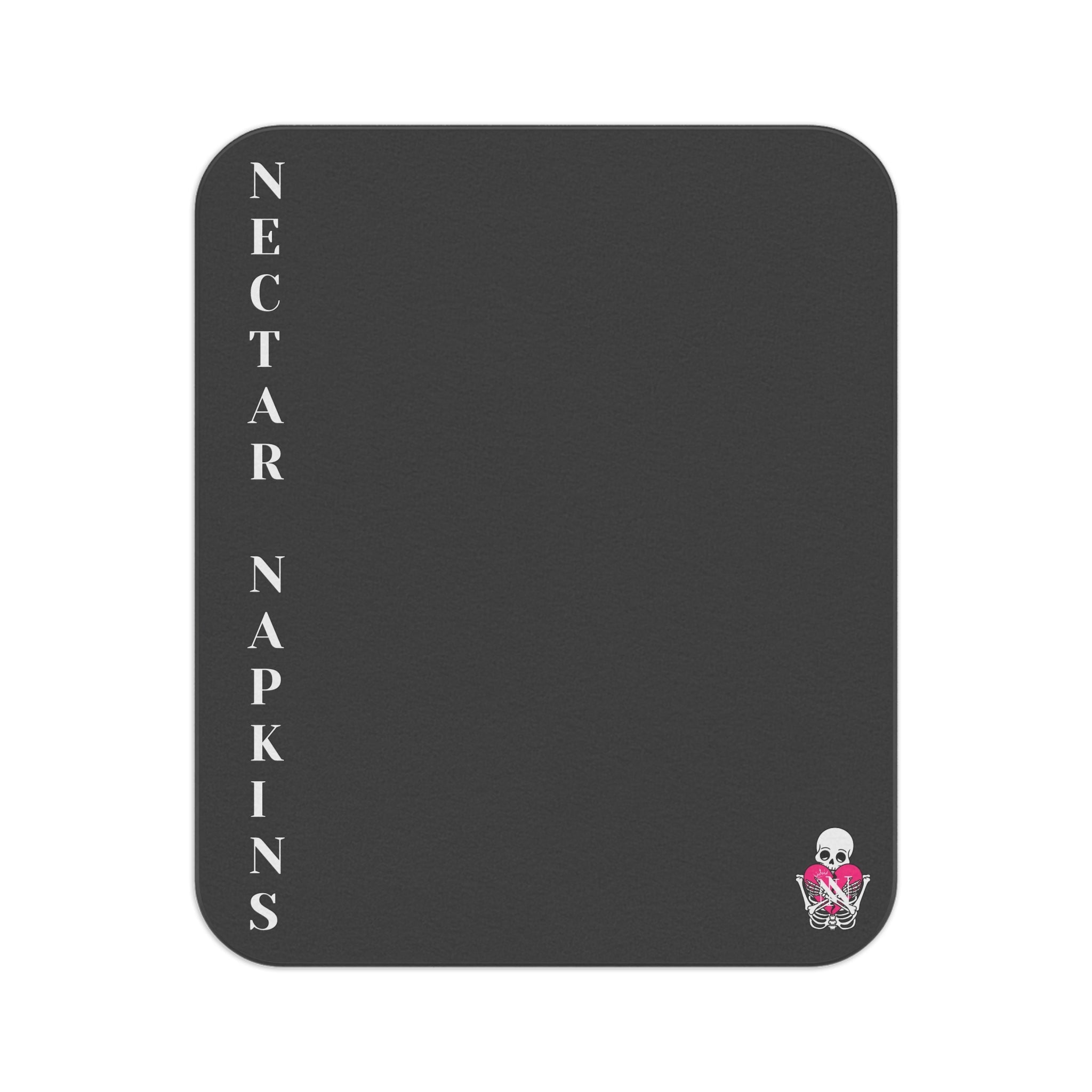 Nectar Napkins Brand Dark Grey Water-Resistant Sex Blanket