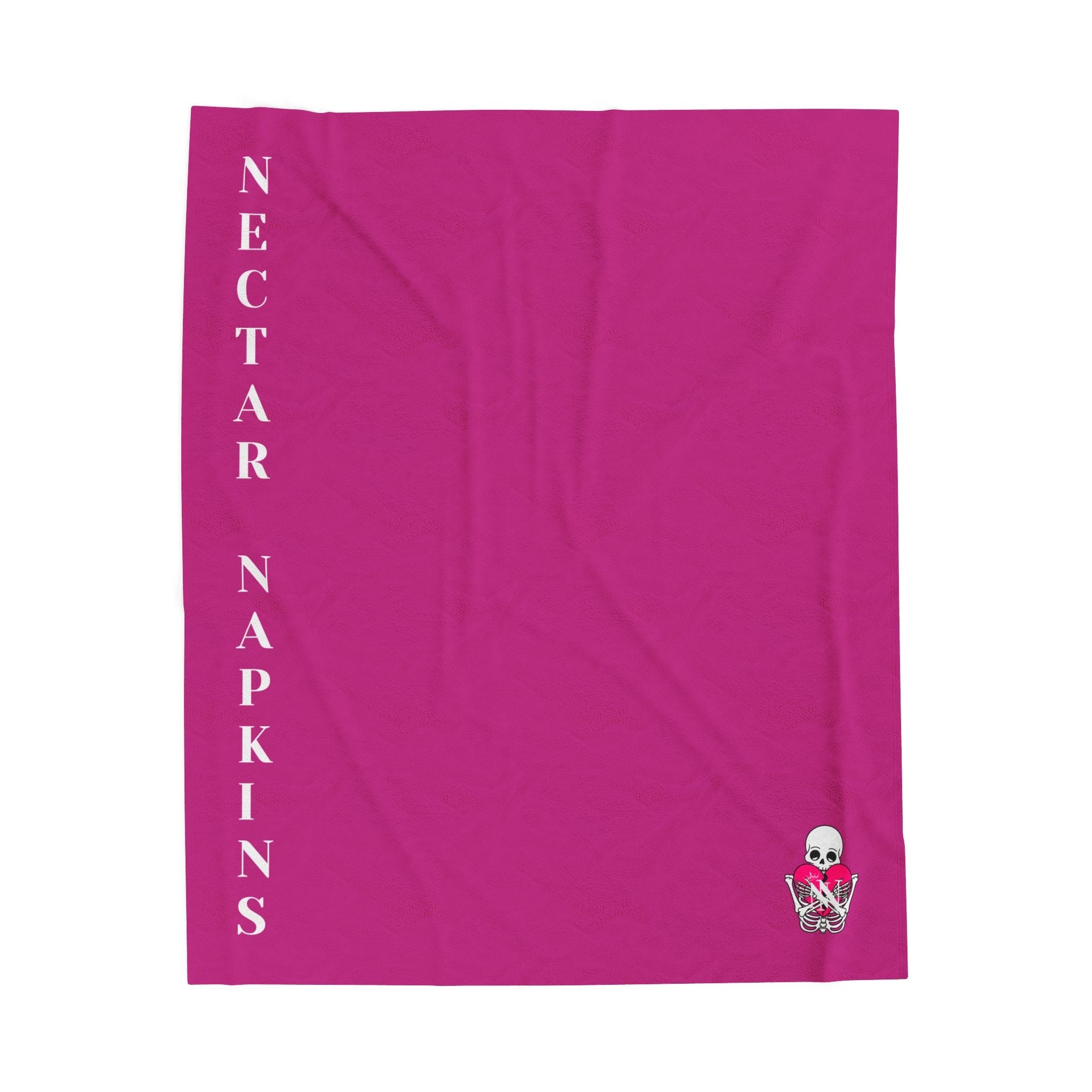 Nectar Napkins Brand Fuscia Pink Love Blanket