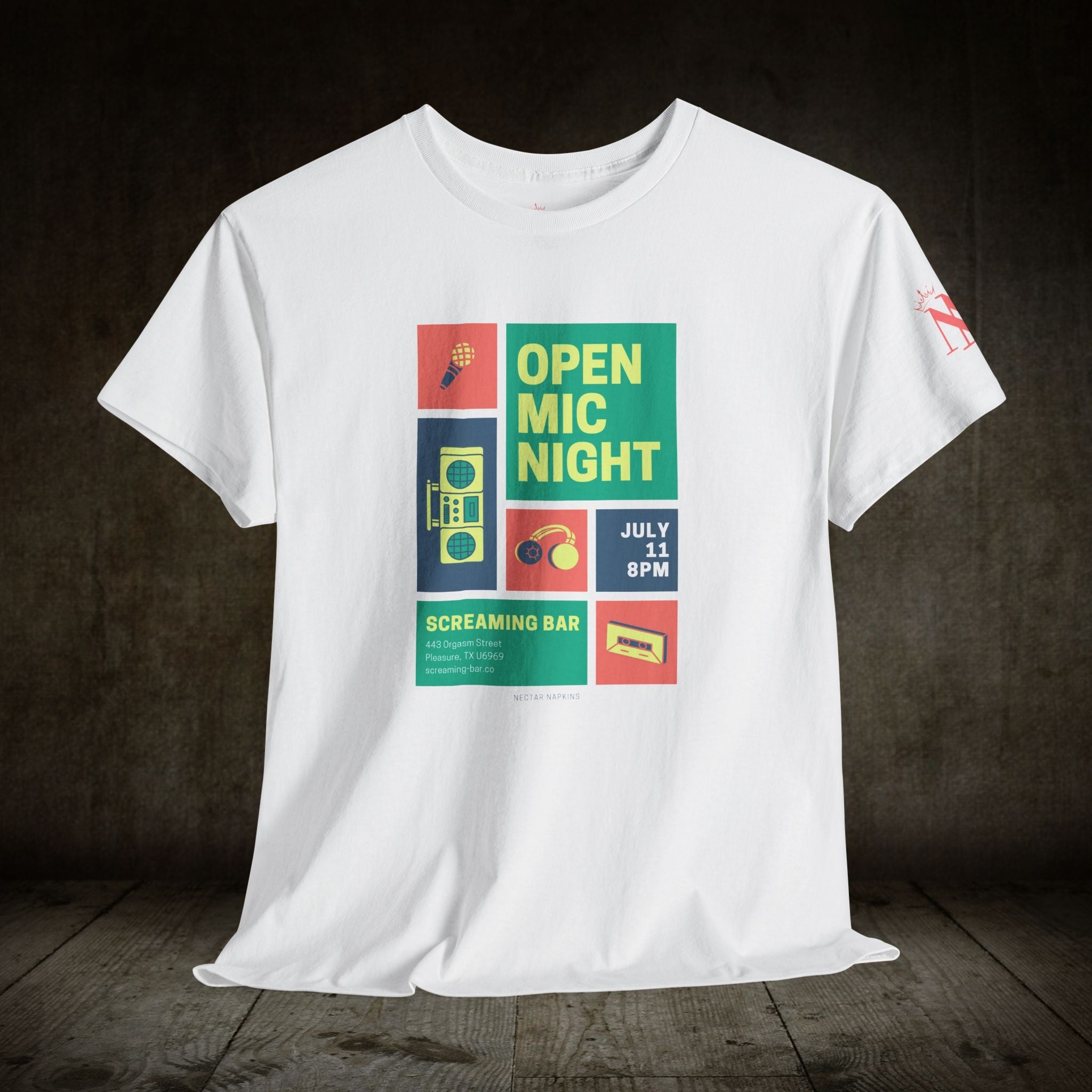 Open Mic Night | Mix & Match Cotton Unisex Fun-Flirty Lovers’ T-Shirts