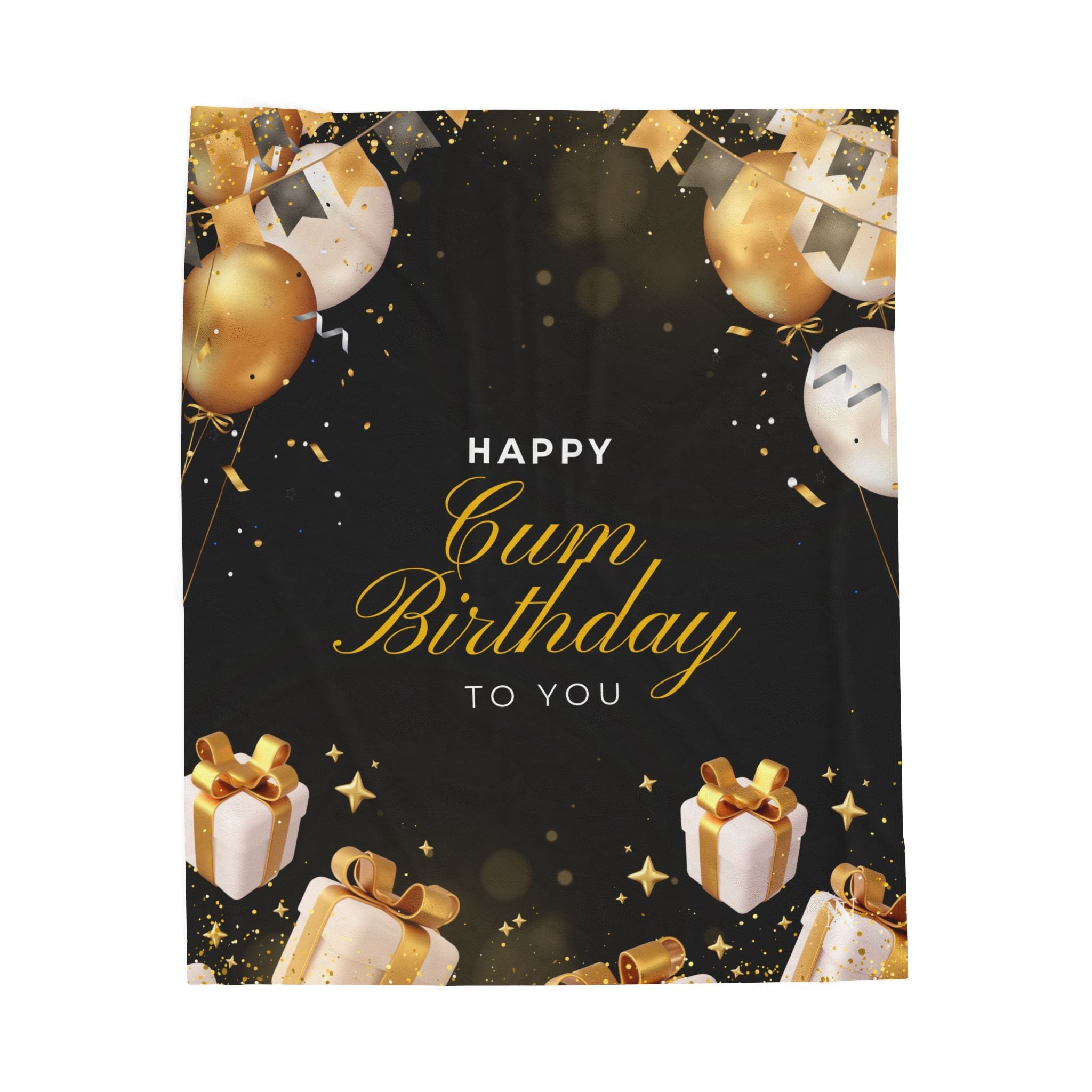 Happy Cum Birthday | Mix & Match Fun-Flirty Lovers’ Blankets