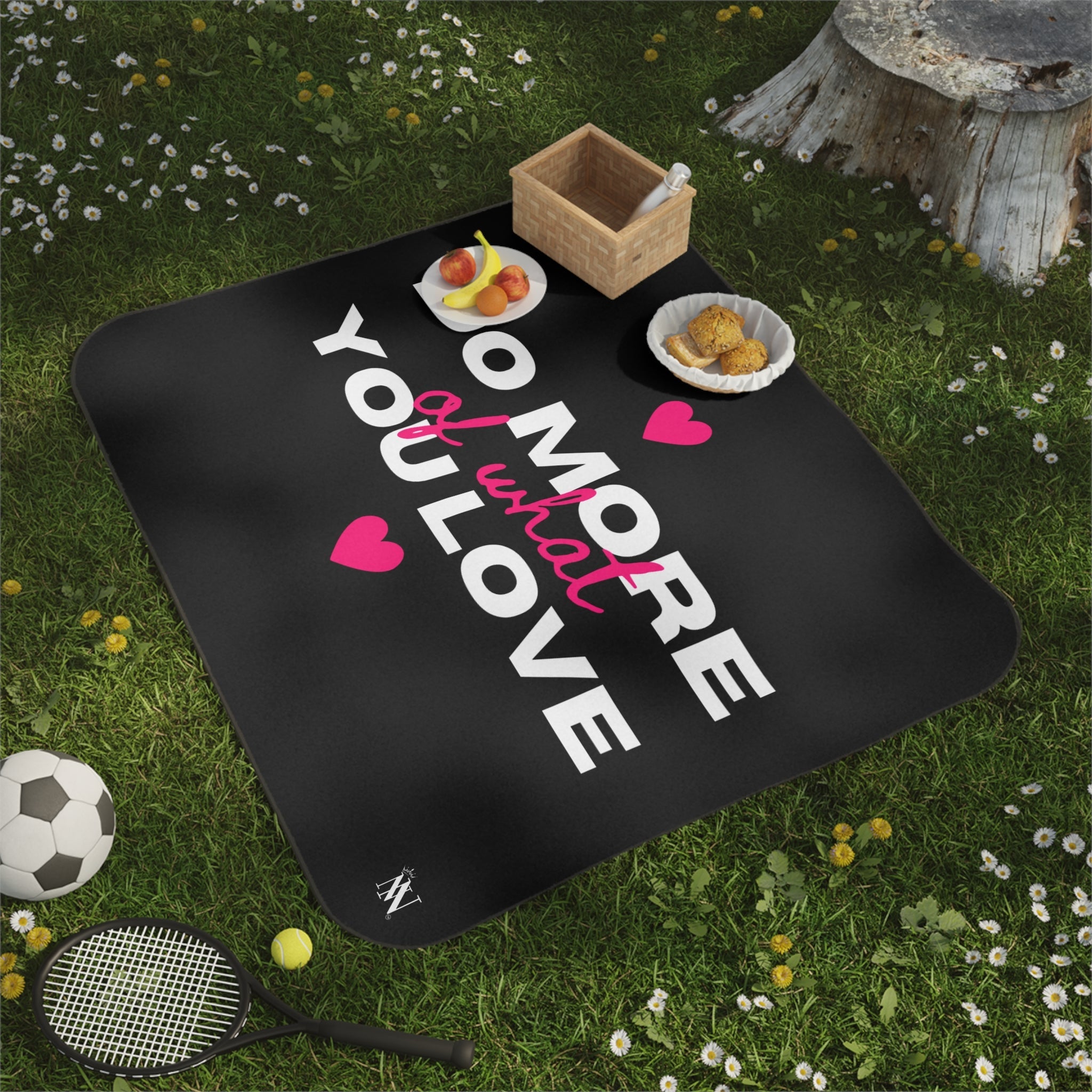 Do More of What You Love Hearts Water Resistant Blanket for Sex