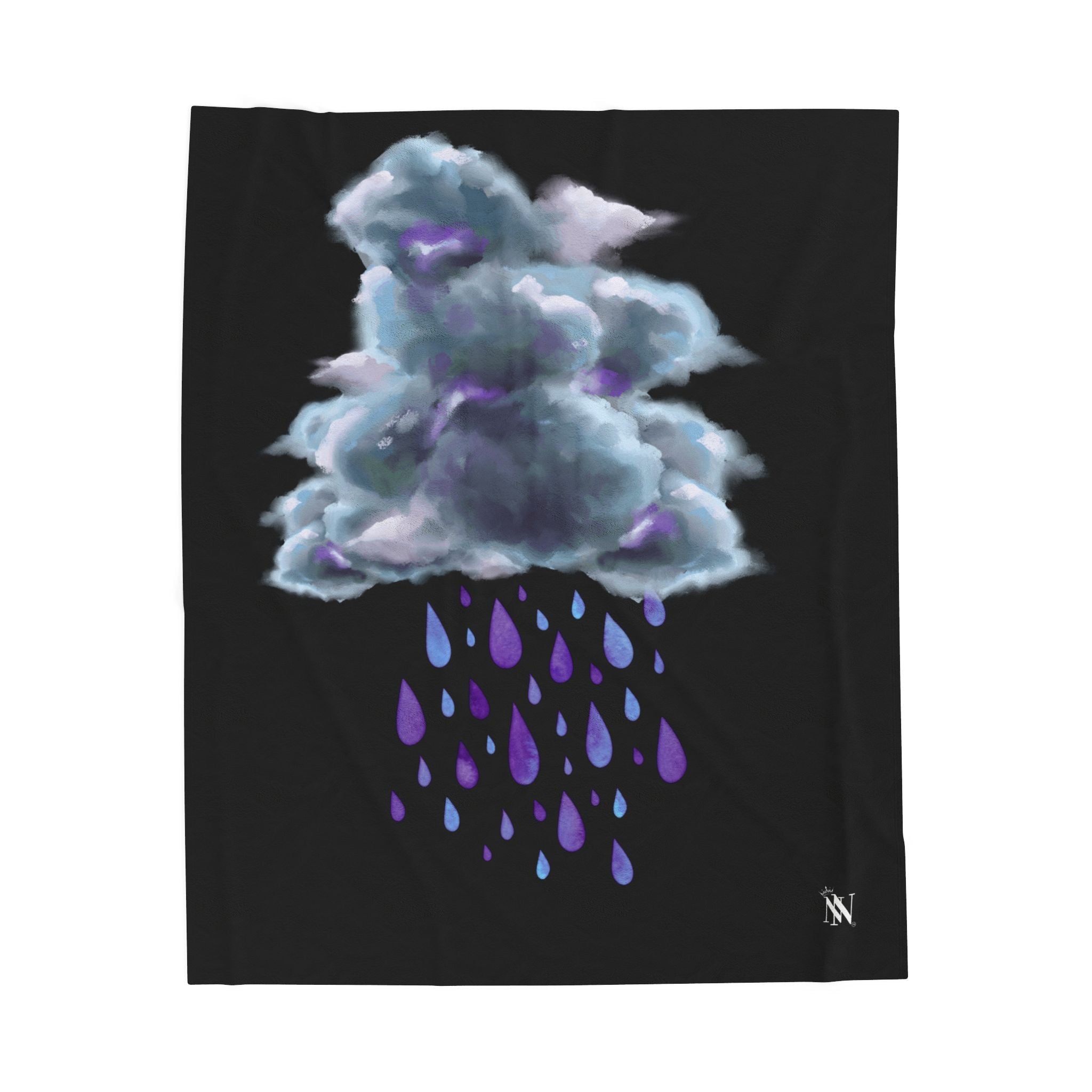 Purple Rain Cloud Romantic Gifts Love Blanket