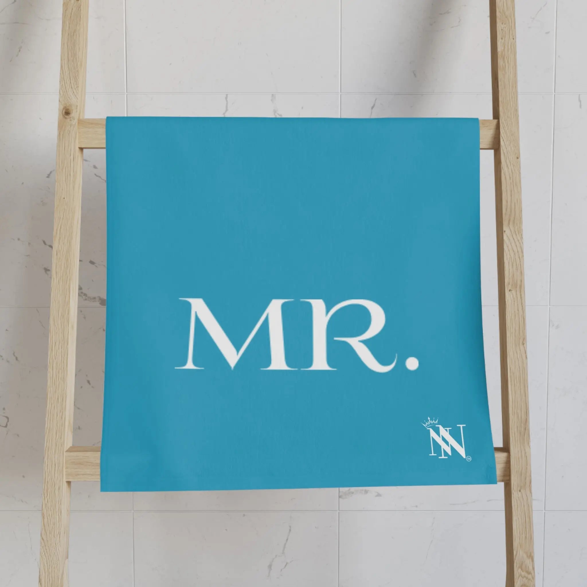 Mr Mrs Shareable Turquoise | Mix & Match Classic Fun-Flirty Lovers’ Towels