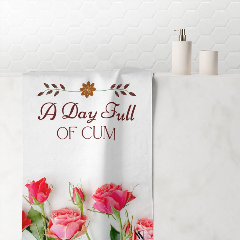 A Day Full of Cum | Mix & Match XL Fun-Flirty Lovers’ Towels