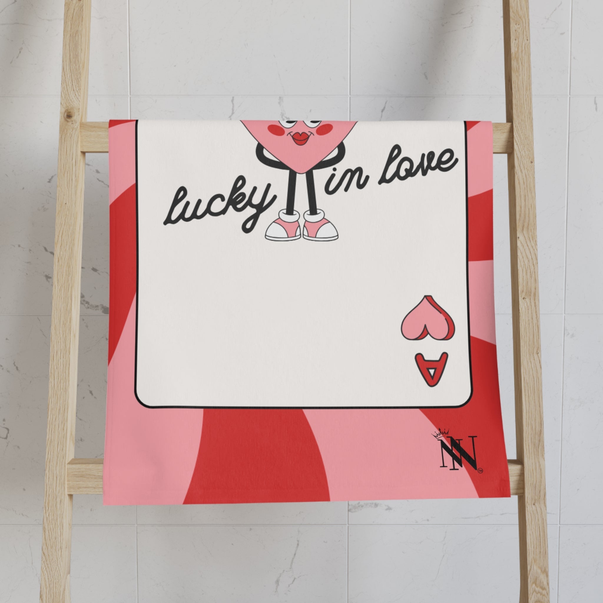 Lucky in Love Card | Mix & Match Classic Fun-Flirty Loversâ Towels