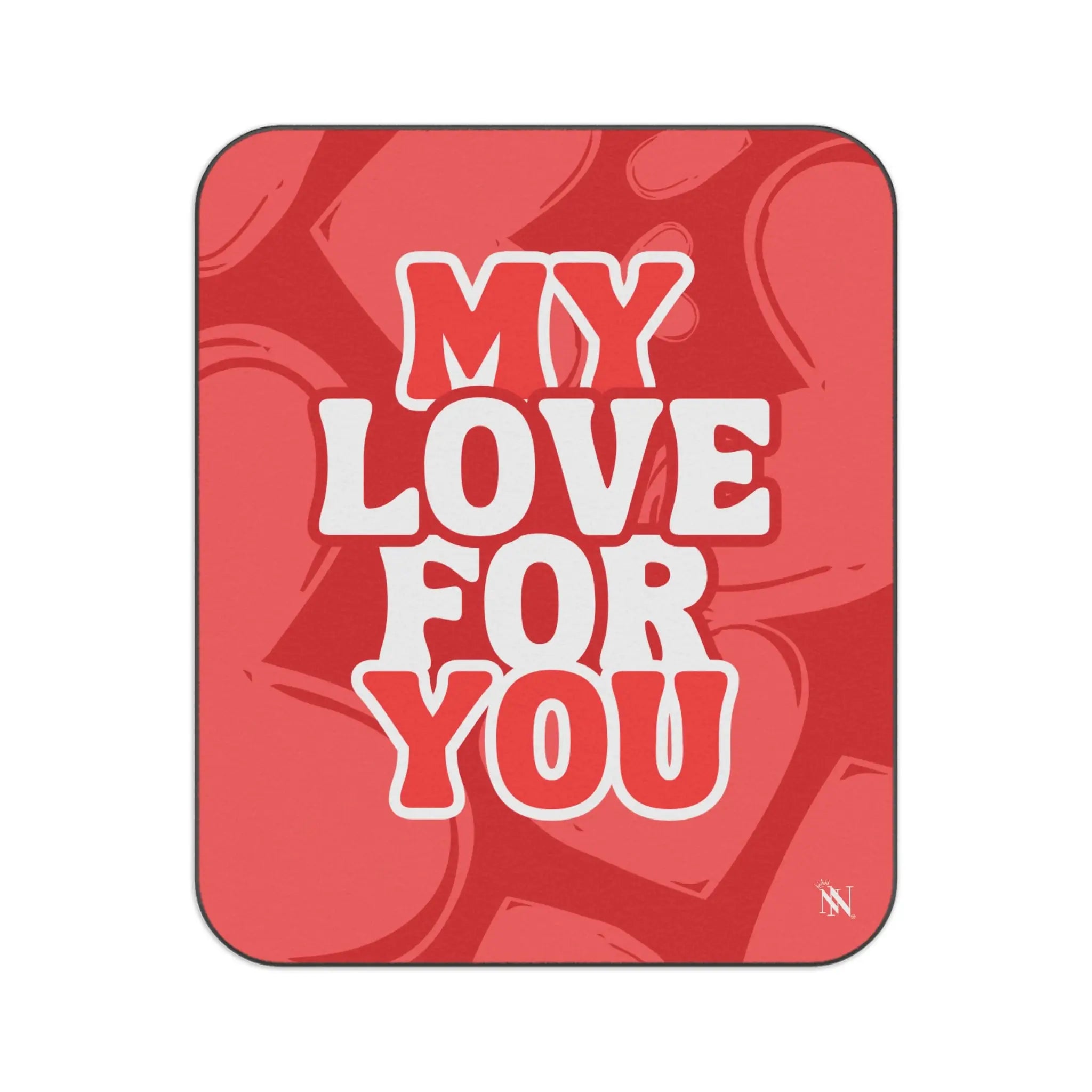 My Love for You Heart Pattern Sex Blanket