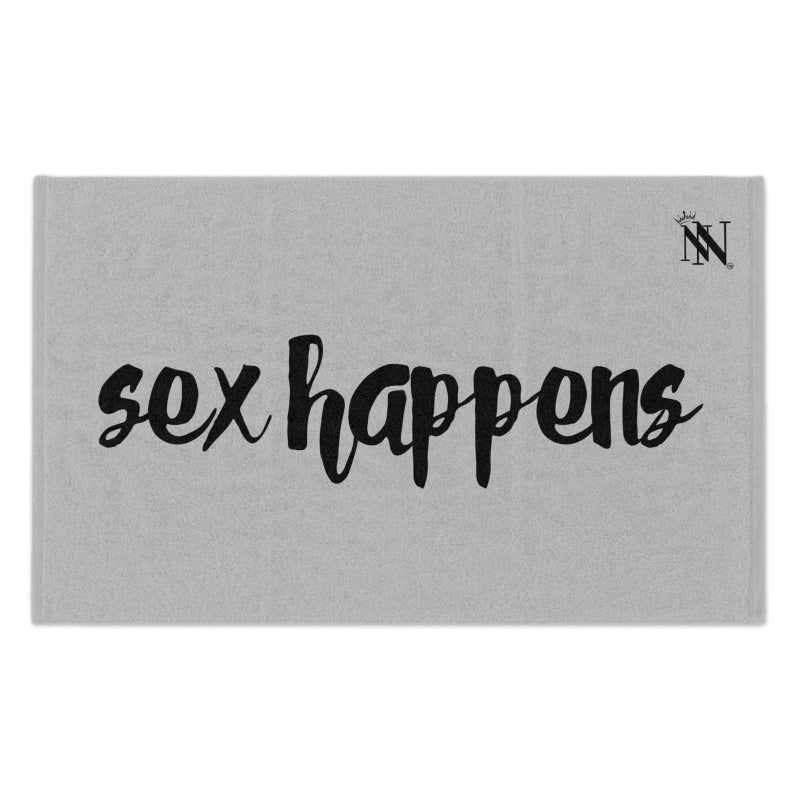Sex Happens Silver | Mix & Match Soft Fun-Flirty Lovers’ Towels