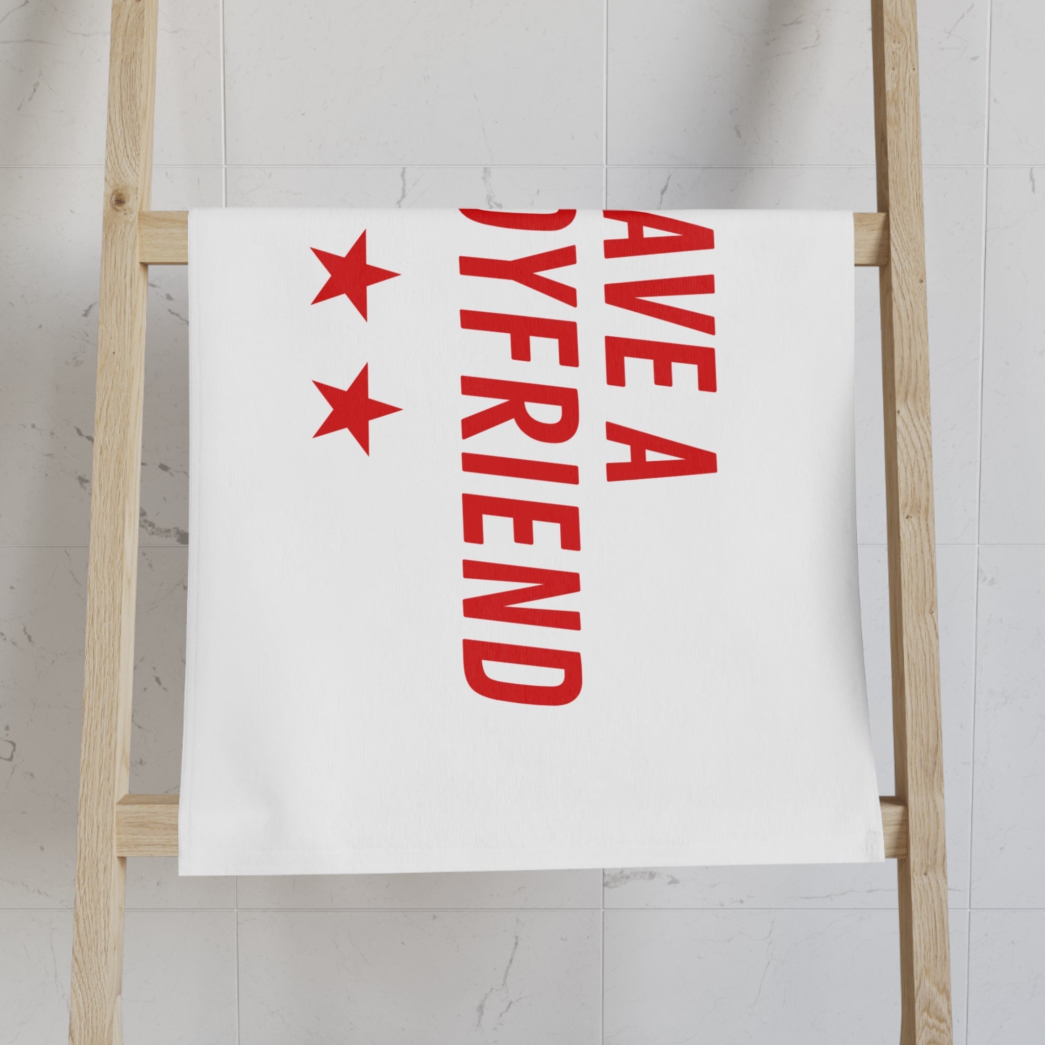 I Have a Hot Boyfriend | Mix & Match Classic Fun-Flirty Lovers’ Towels