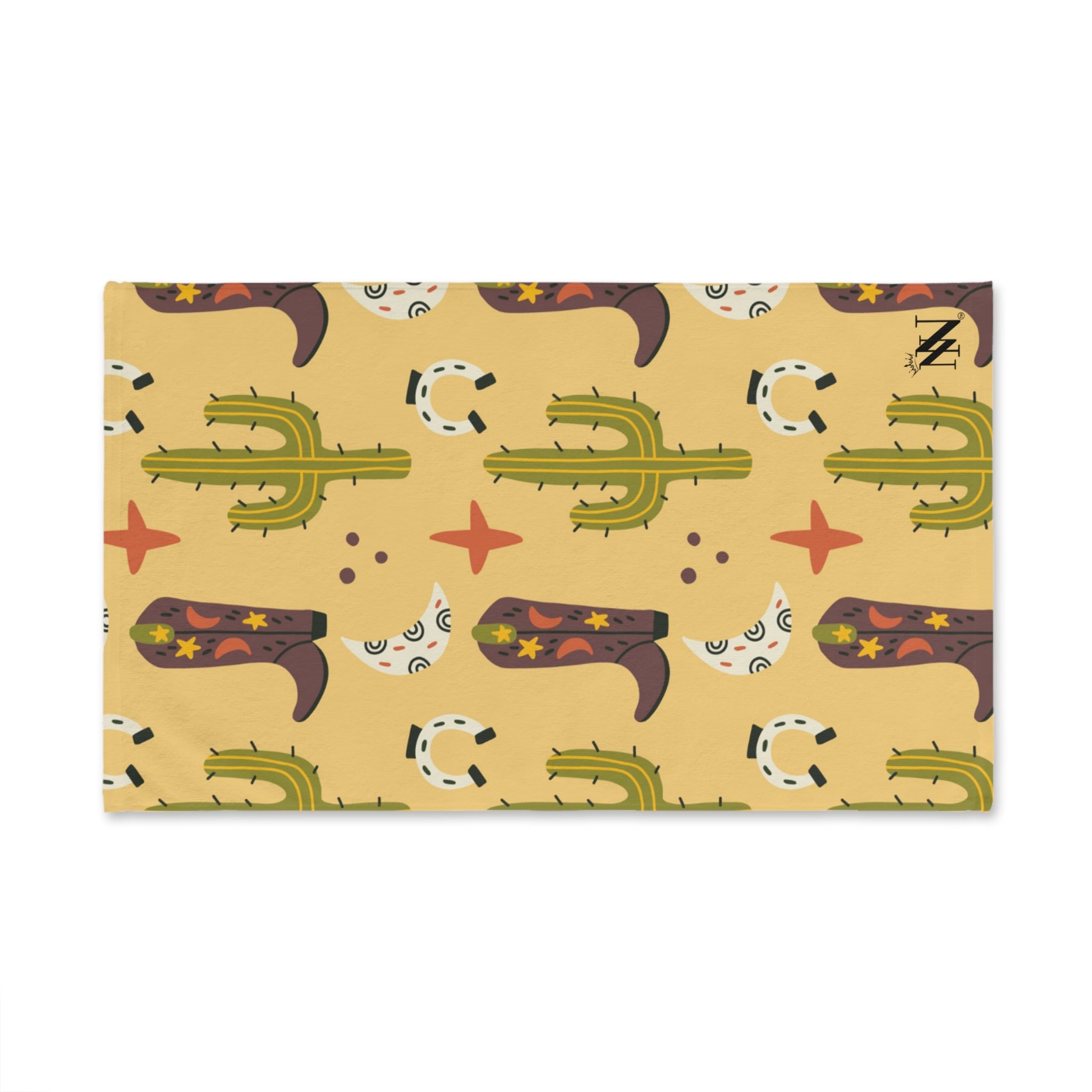 Cactus Boots Moon Pattern | Mix & Match Original Fun-Flirty Lovers’ Towels