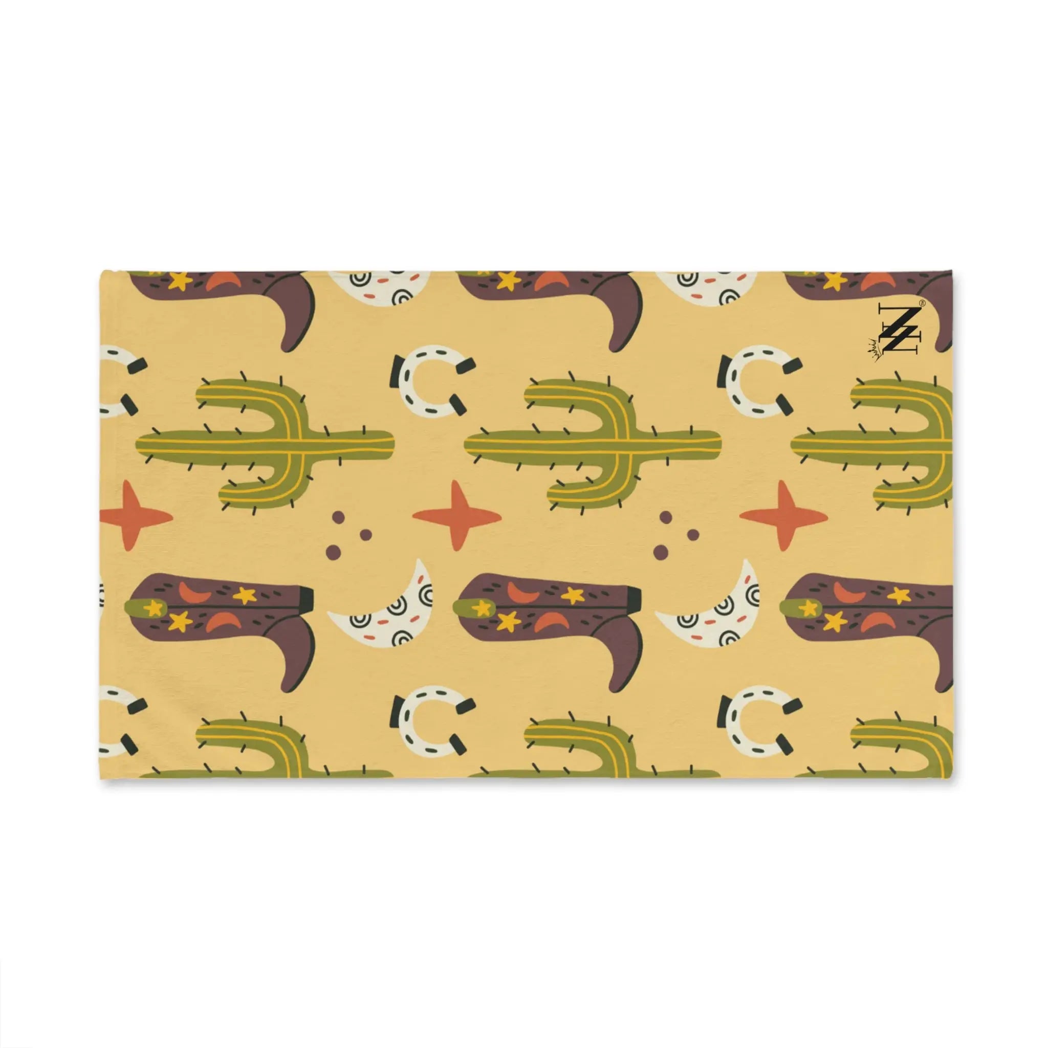 Cactus Boots Moon Pattern | Mix & Match Original Fun-Flirty Lovers’ Towels