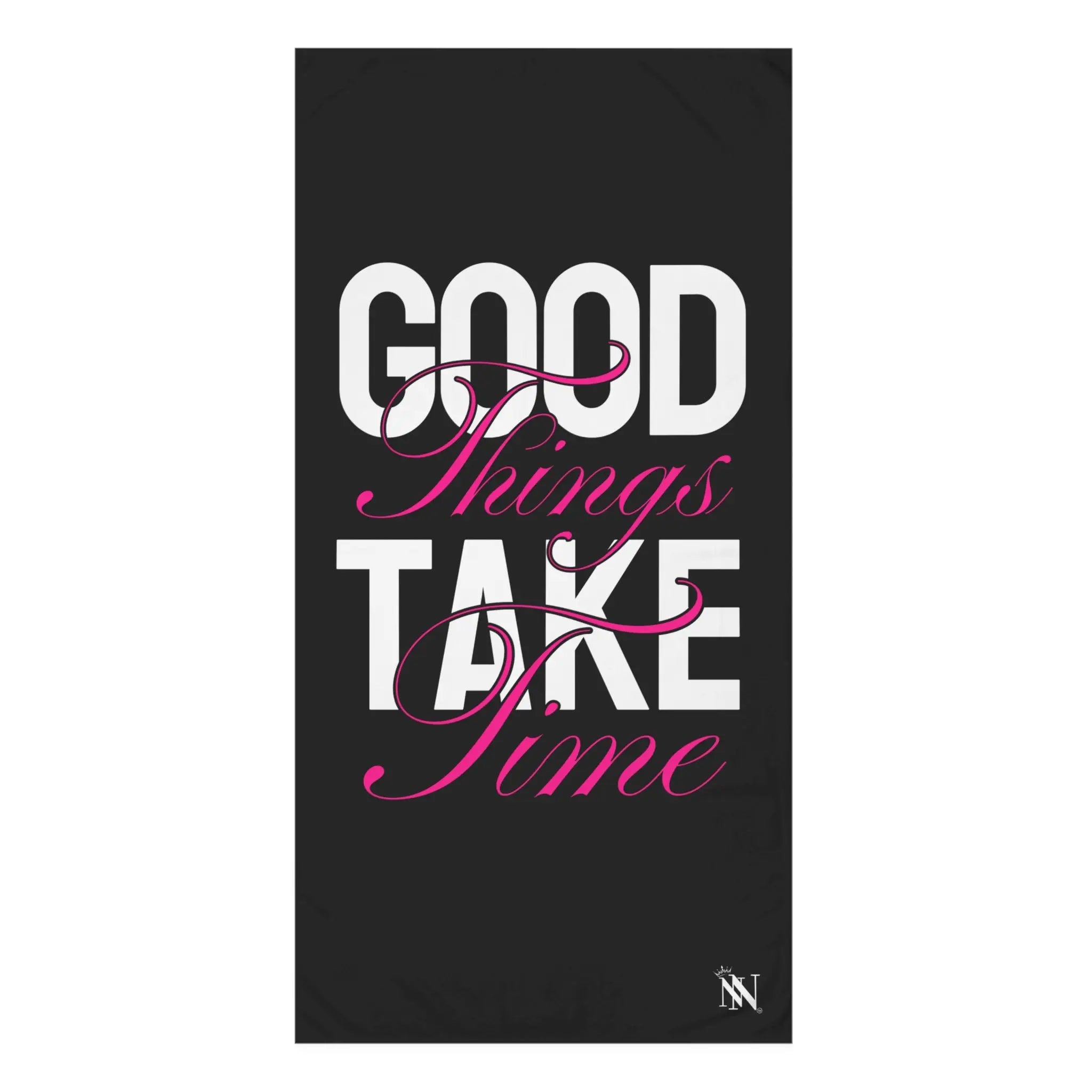 Good Things Take Time | Mix & Match XL Fun-Flirty Lovers’ Towels