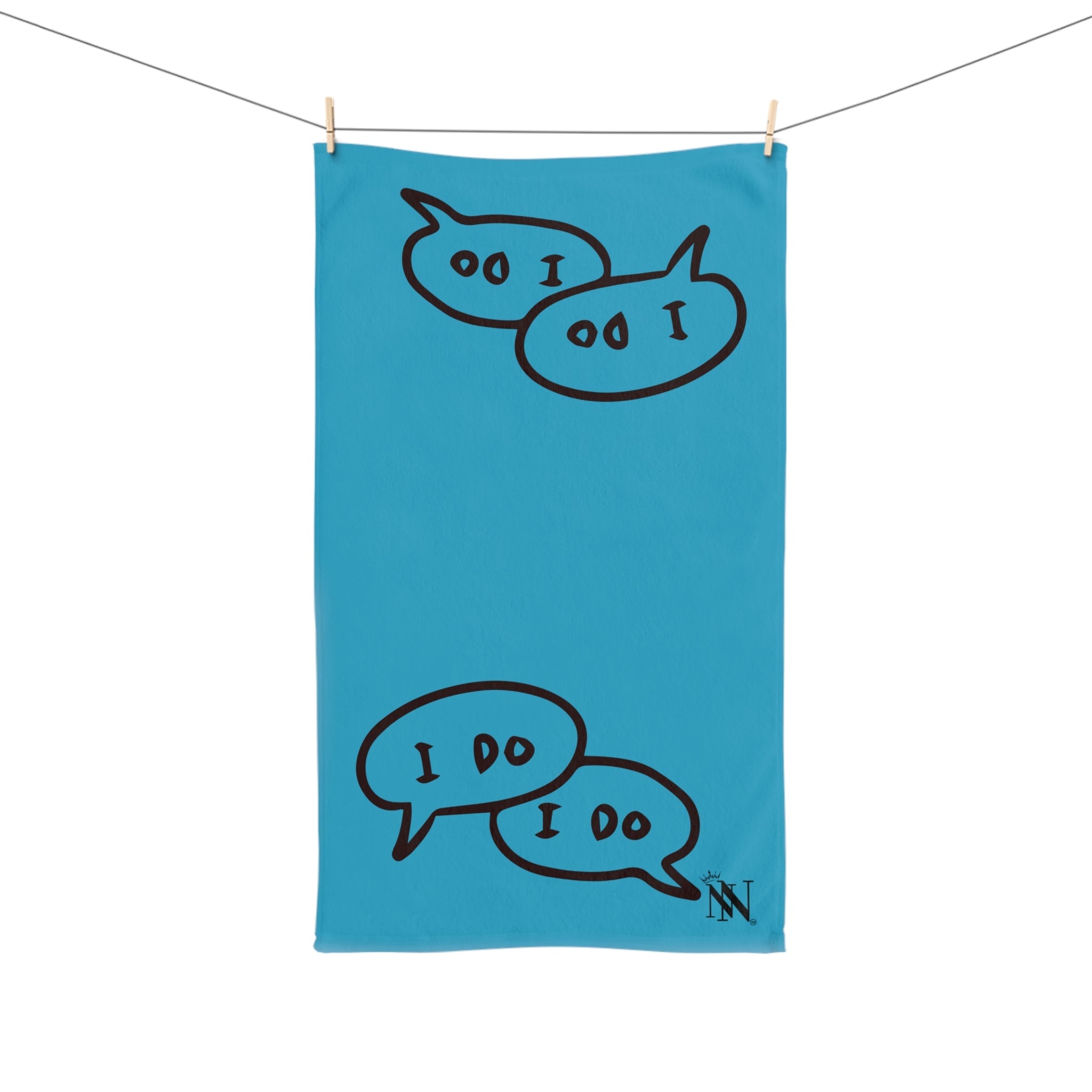 I Do I Do! Shareable Turquoise | Mix & Match Original Fun-Flirty Lovers’ Towels