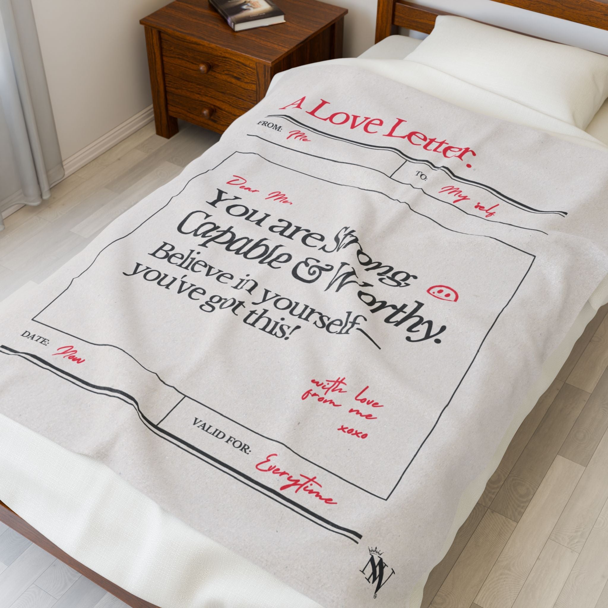 A Love Letter to Myself | Mix & Match Soft Fun-Flirty Lovers’ Blankets