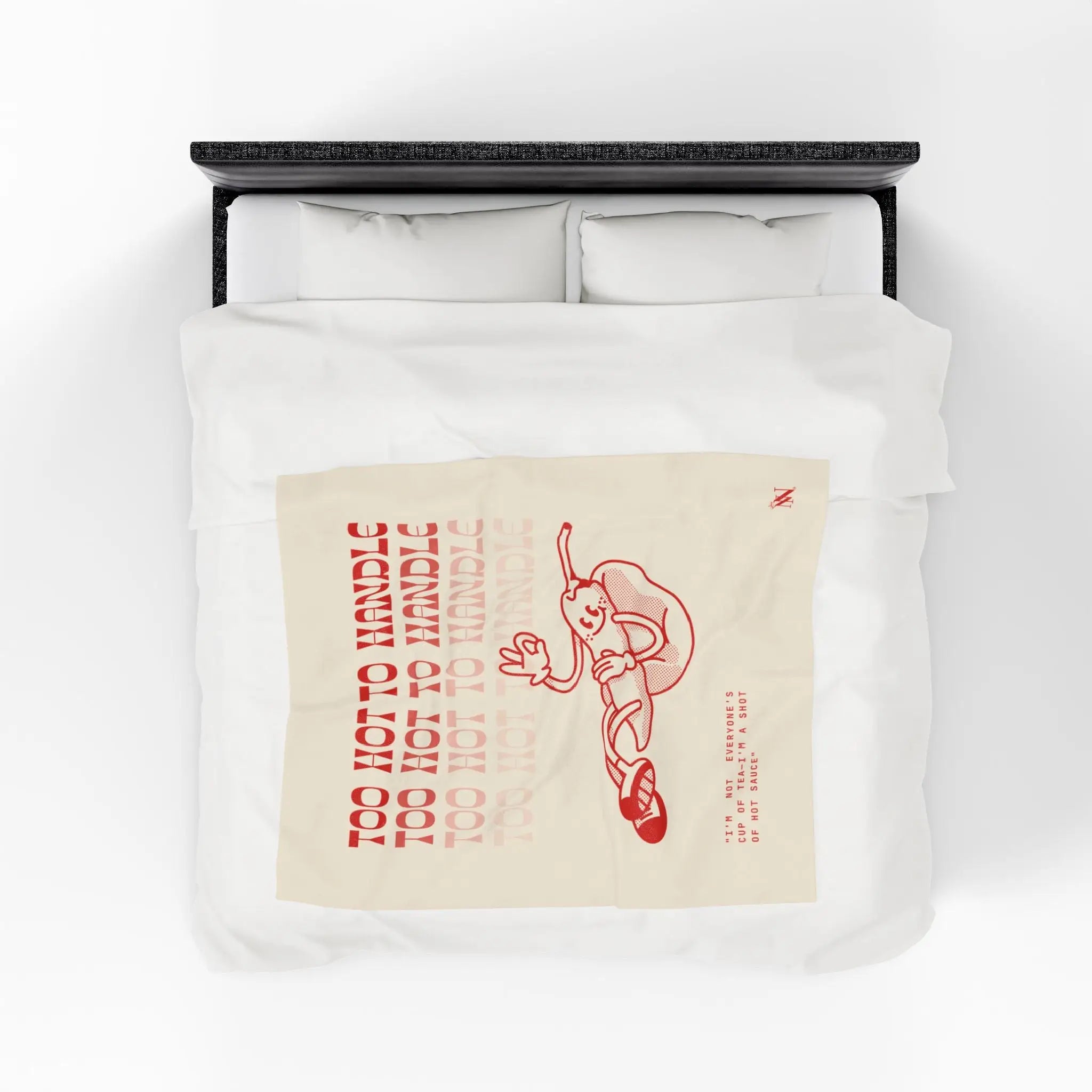 too Hot to Handle Pepper | Mix & Match Soft Fun-Flirty Lovers’ Blankets