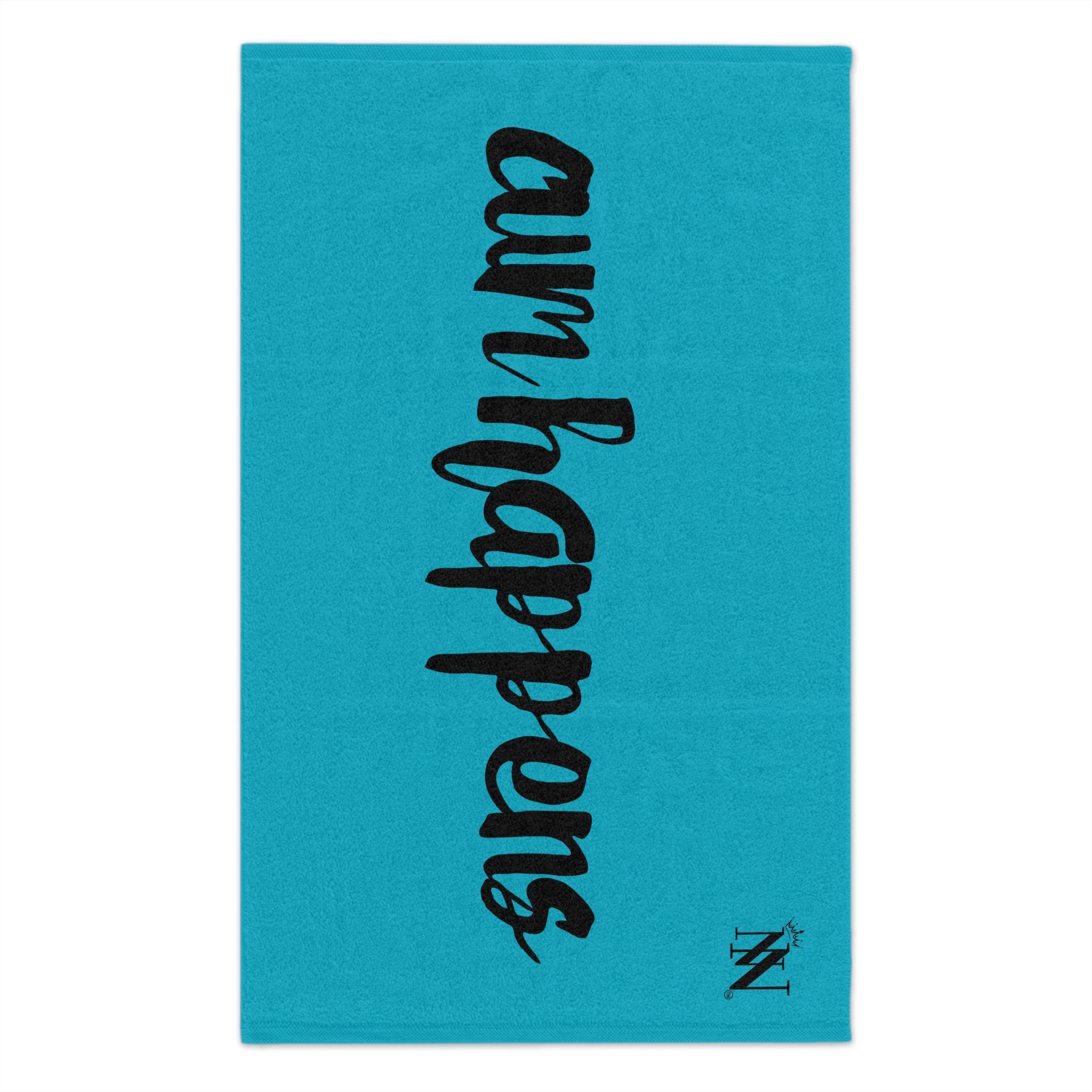 Cum Happens Teal | Mix & Match Soft Fun-Flirty Lovers’ Towels