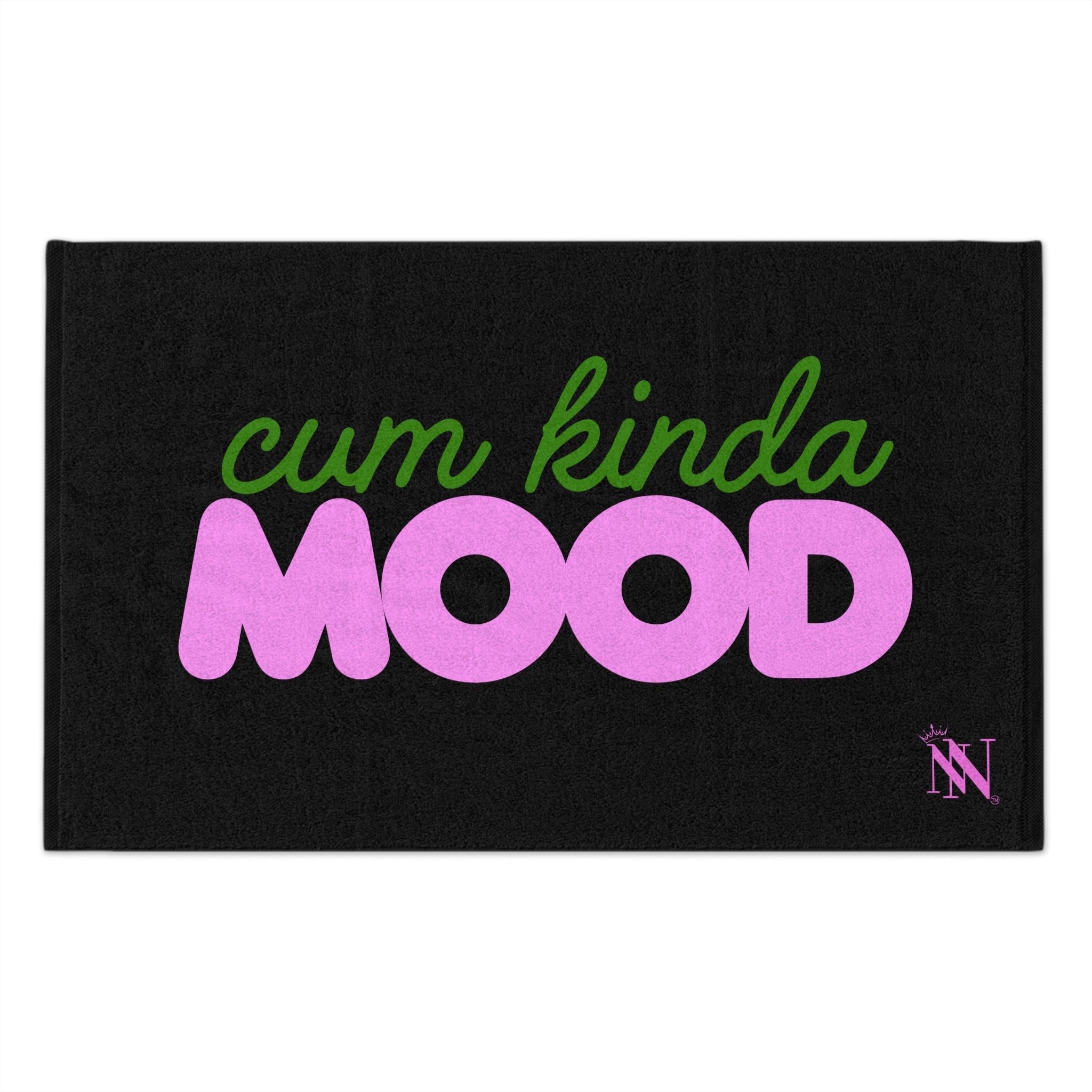Cum Kinda Mood Black | Mix & Match Soft Fun-Flirty Lovers’ Towels