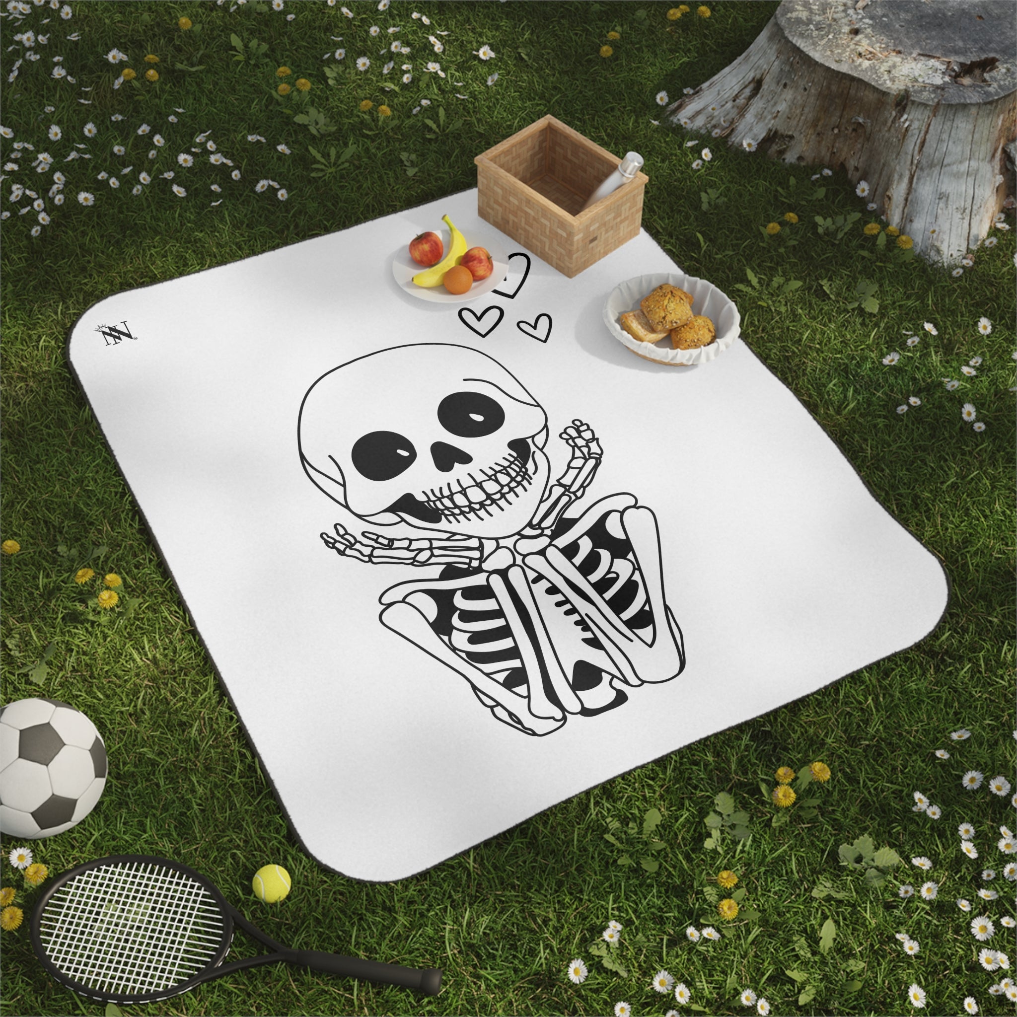 So In Love Skeleton | Mix Match Fun-Flirty Lovers’ Water-Resistant Blankets