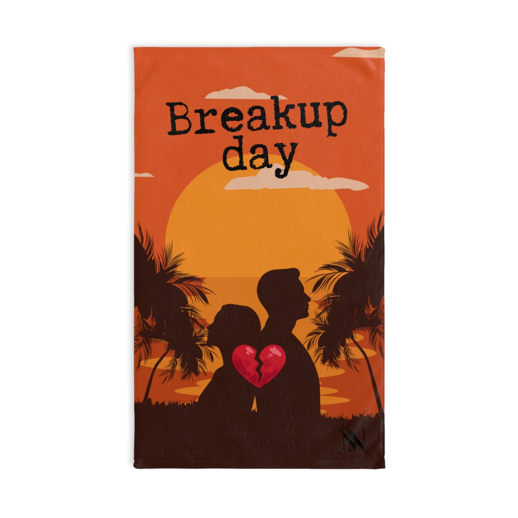 Breakup Day Heartbreak Sunset Cum Towel