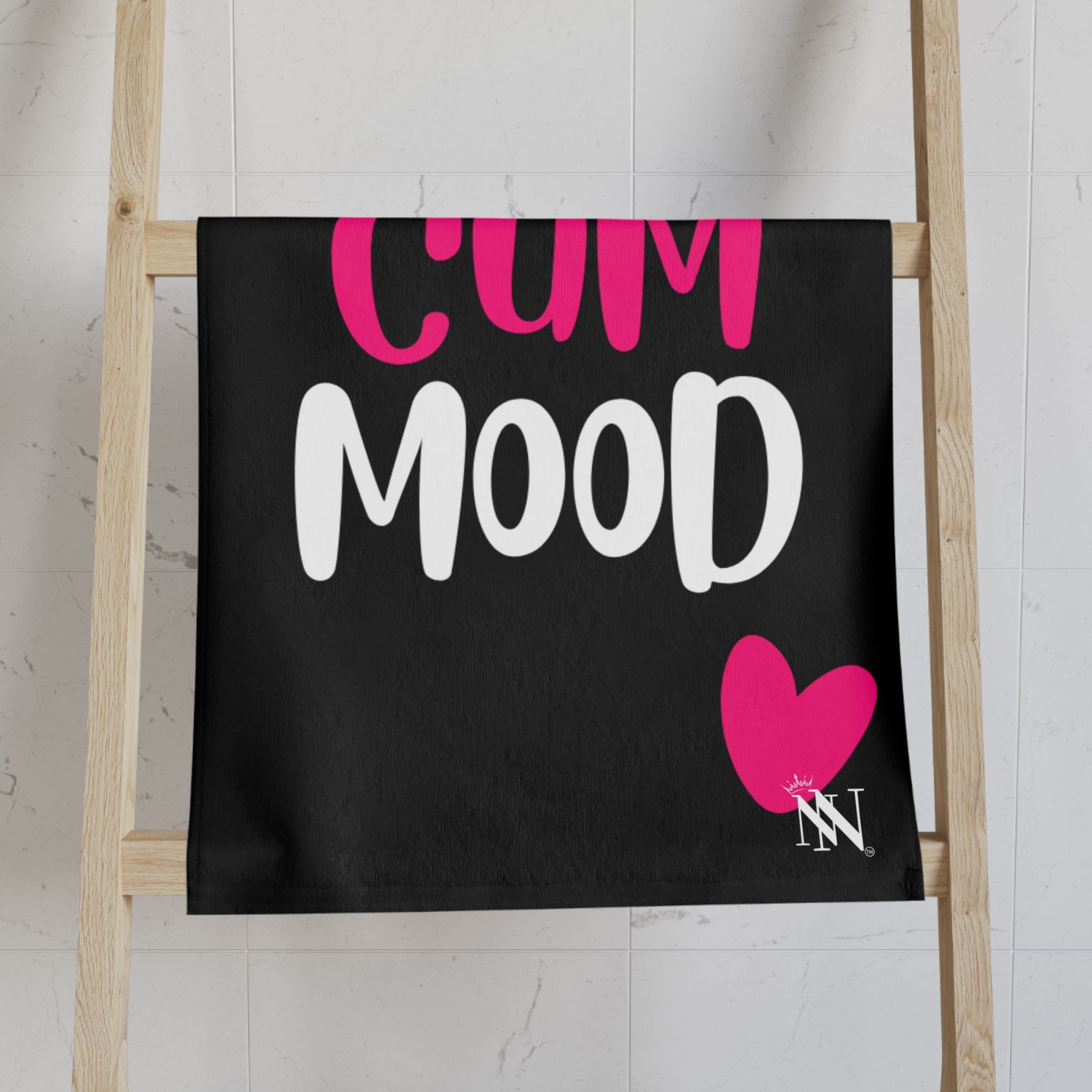 Letâs Cum Mood Hearts Fun Cum Towel