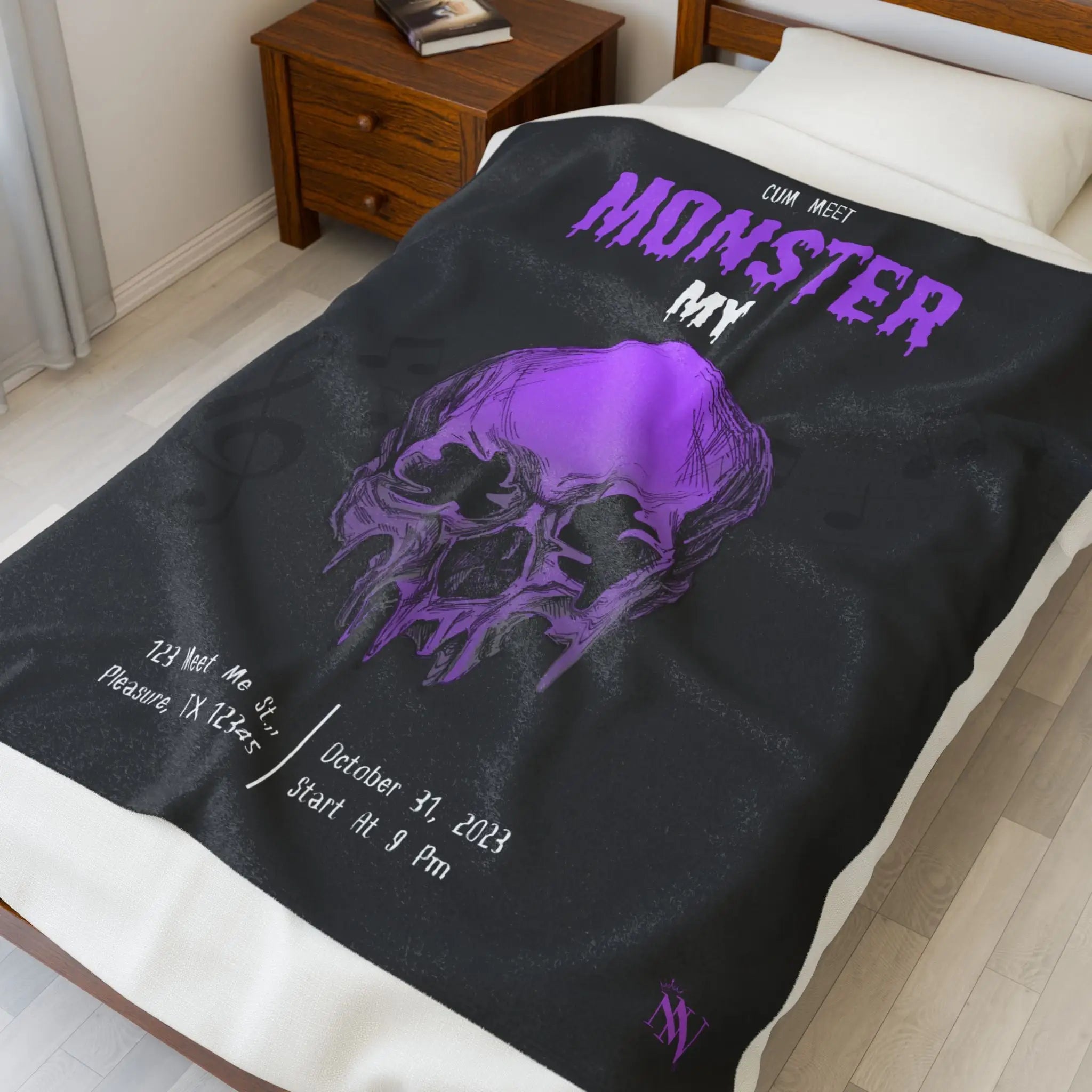Meet My Monster | Mix & Match Velveteen Fun-Flirty Lovers’ Blankets