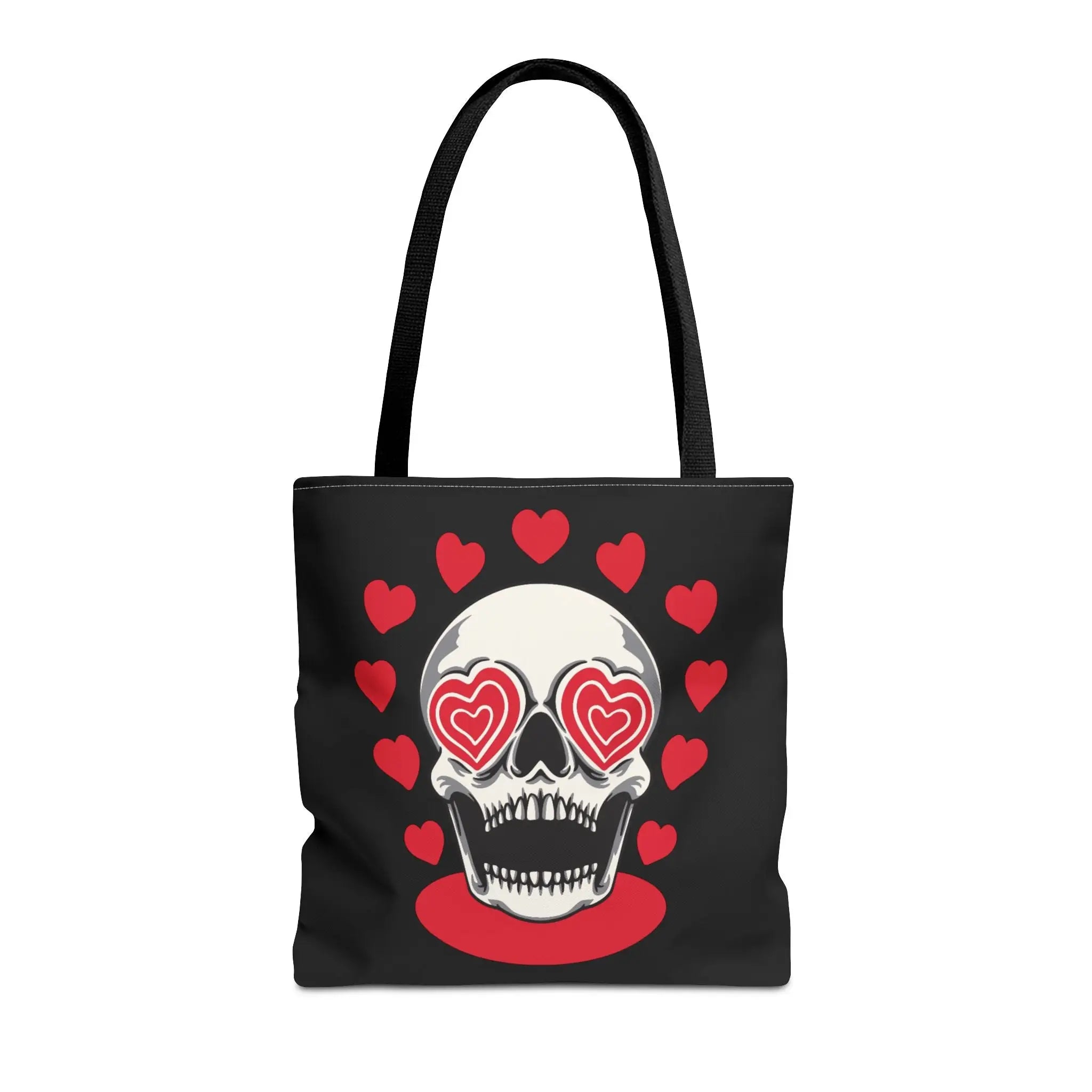 Seeing Hearts Skull Tote Bag