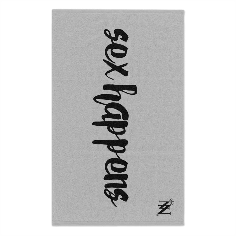Sex Happens Silver | Mix & Match Soft Fun-Flirty Lovers’ Towels