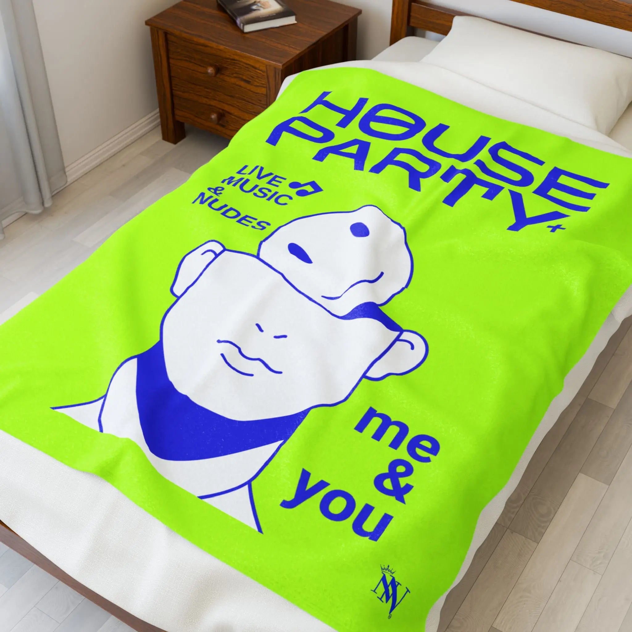 House Party Live Nudes Lovers’ Silky Soft Blanket