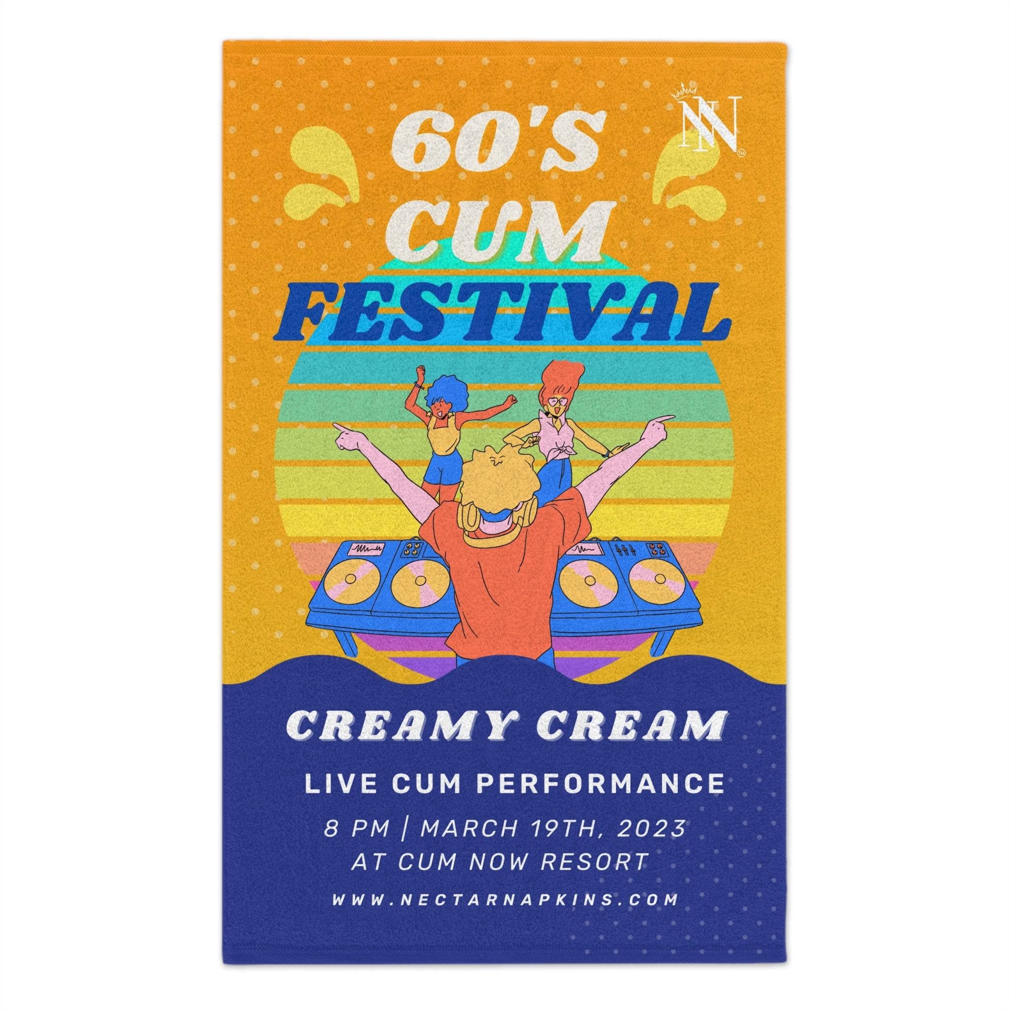 60s Cum Festival | Mix & Match Soft Fun-Flirty Lovers’ Towels