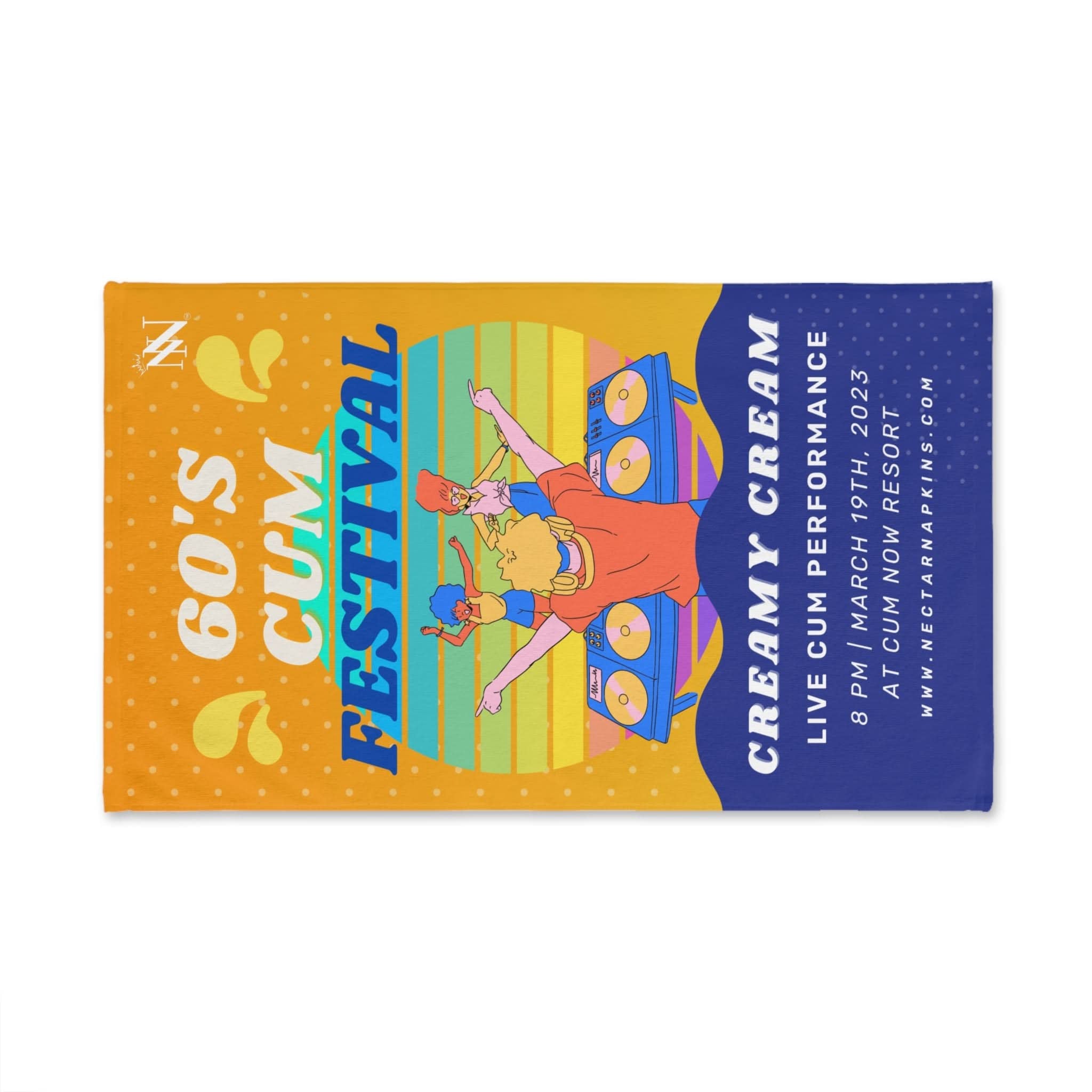 60s Cum Party | Mix & Match Original Fun-Flirty Lovers’ Towels