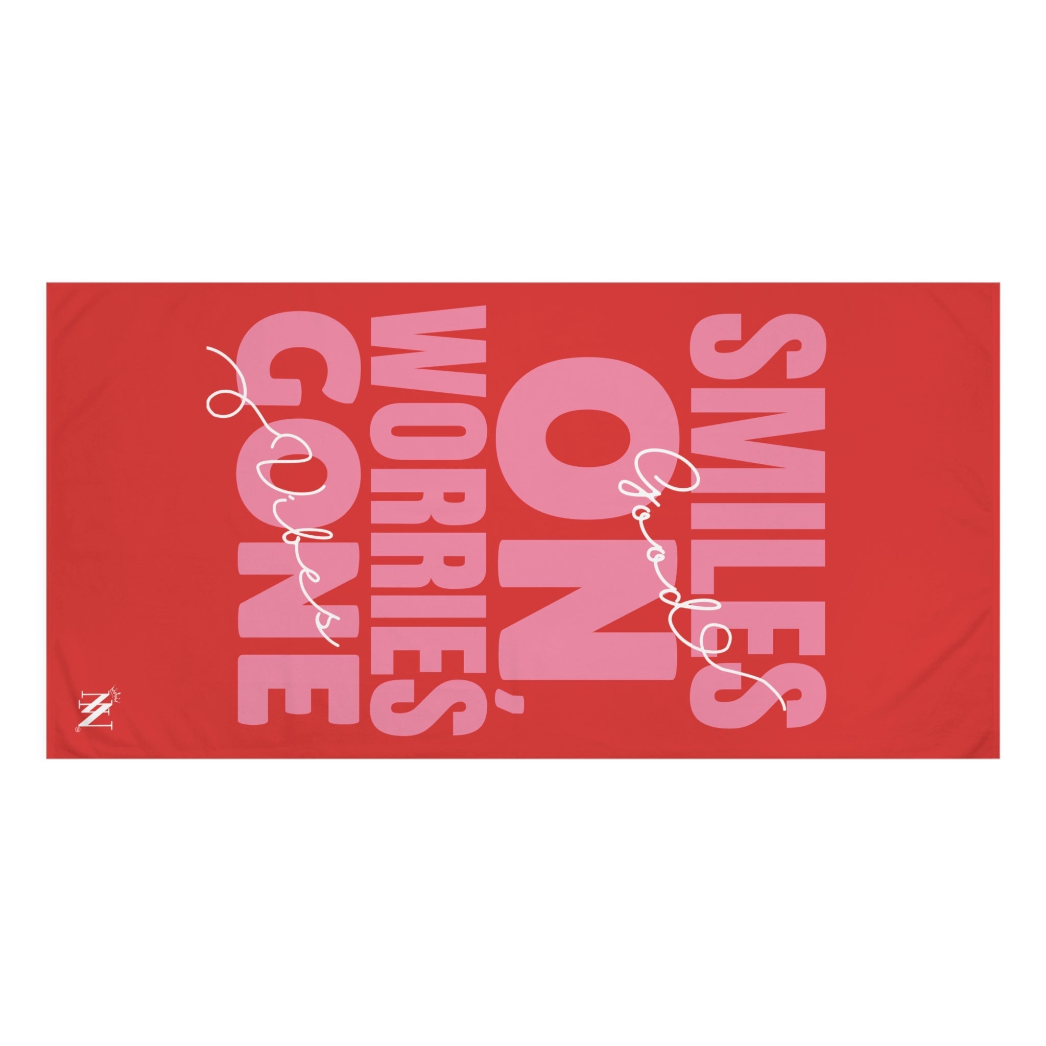 Smiles On Worries Gone Good Vibes | Mix & Match XL Fun-Flirty Lovers’ Towels