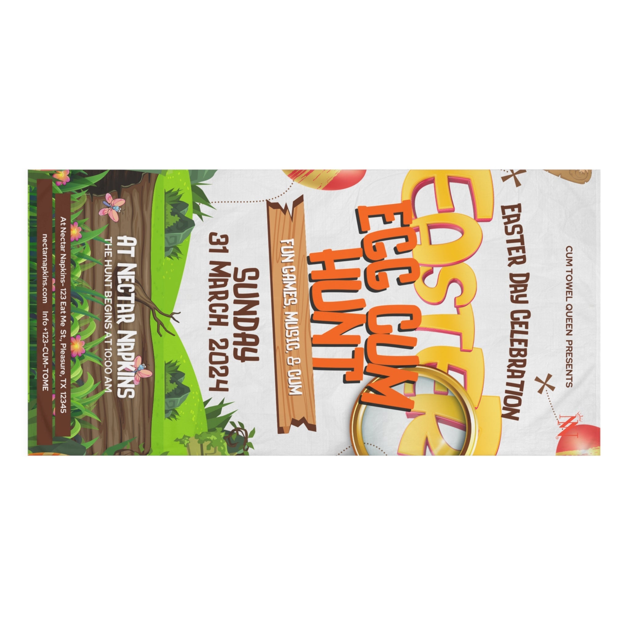 Easter Egg Cum Hunt | Mix & Match Naughty XL Fun-Flirty Lovers’ Towels