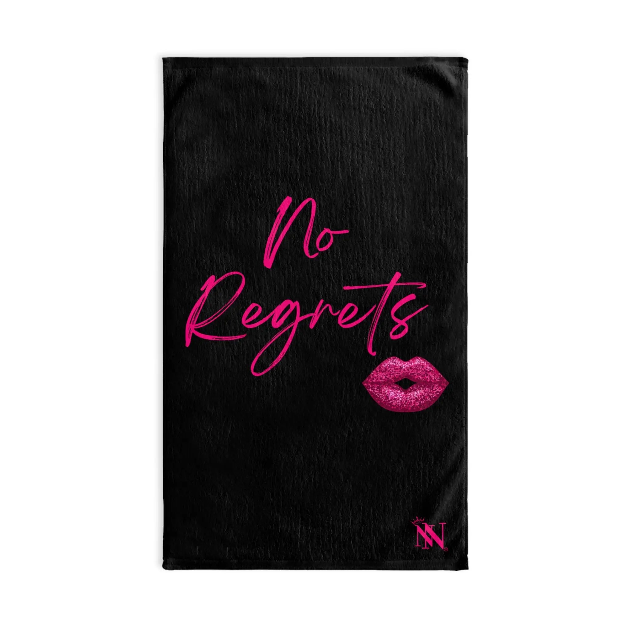 No Regrets Kiss Mark Cum Towel