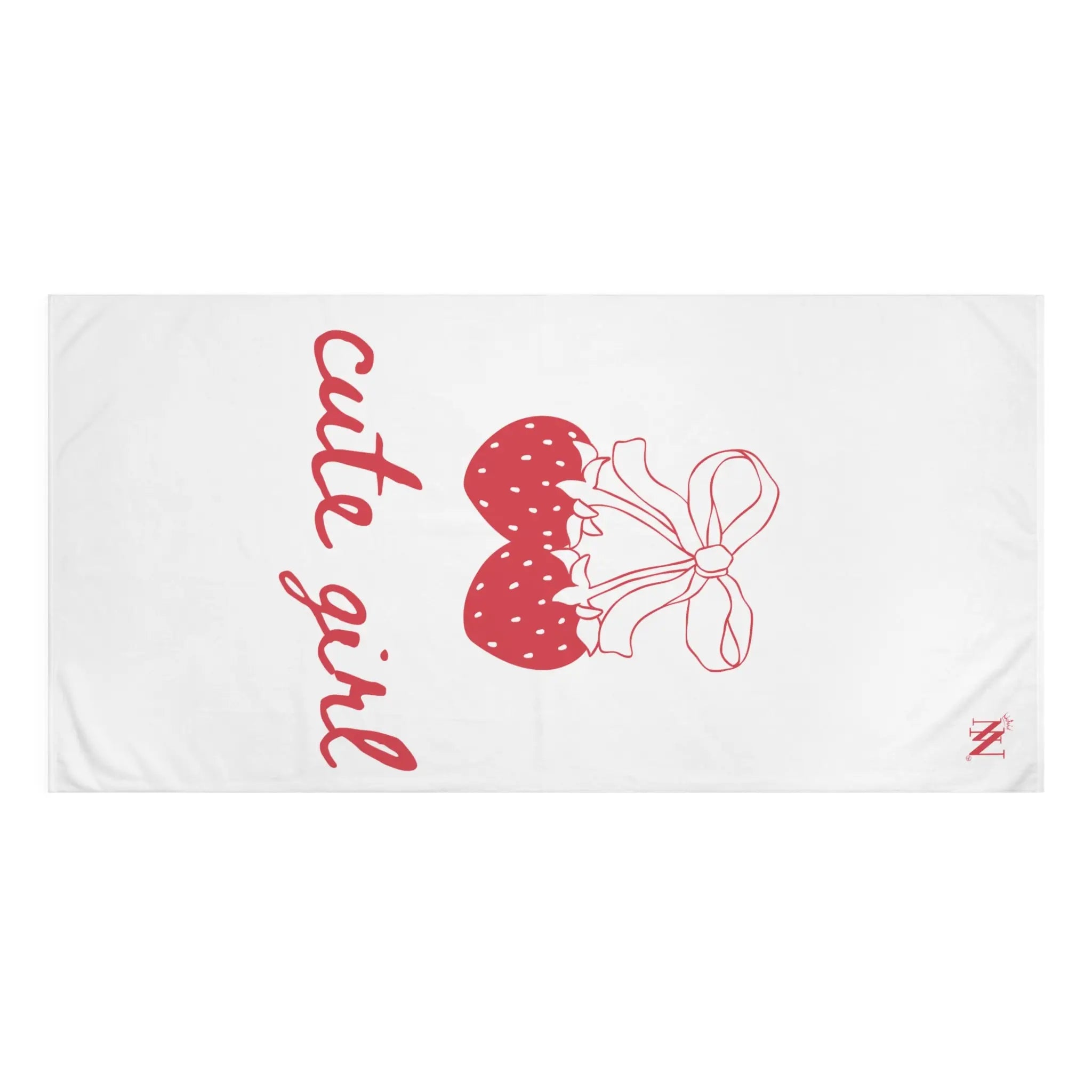 Cute Girl Strawberries | Mix & Match XL Fun-Flirty Lovers’ Towels